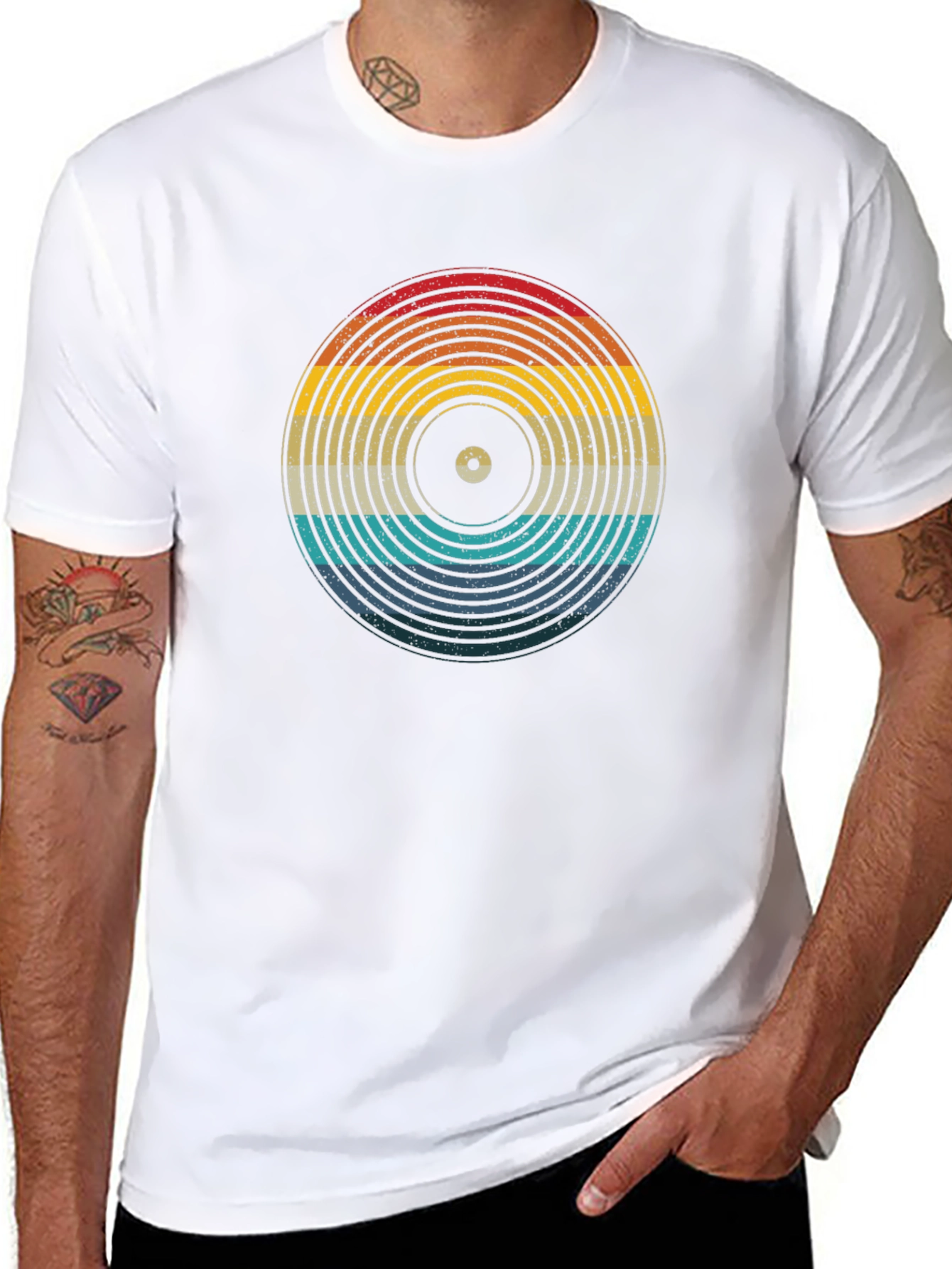 Retro Vinyl Record Graphic Tee