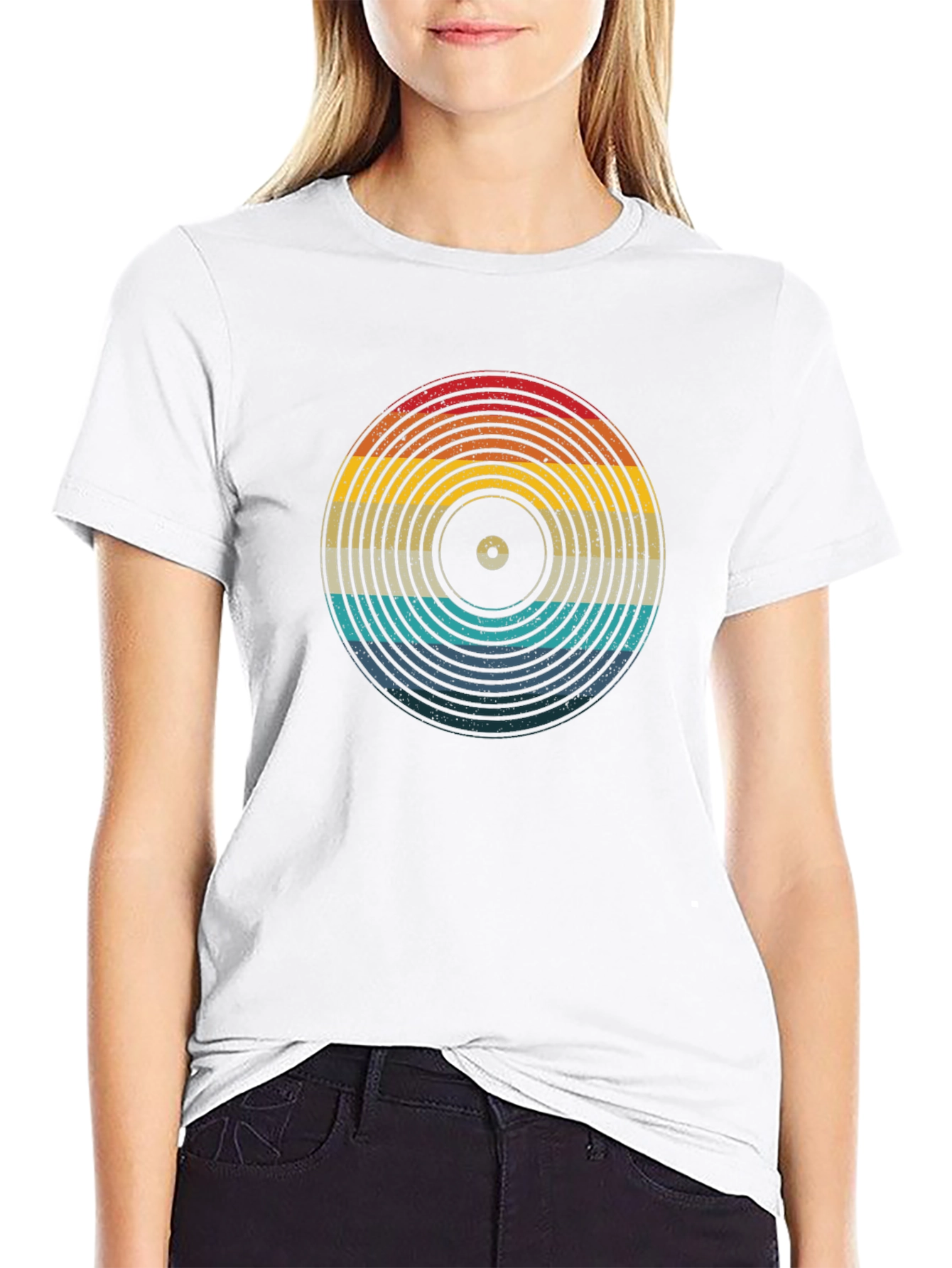 Retro Vinyl Record Graphic Tee