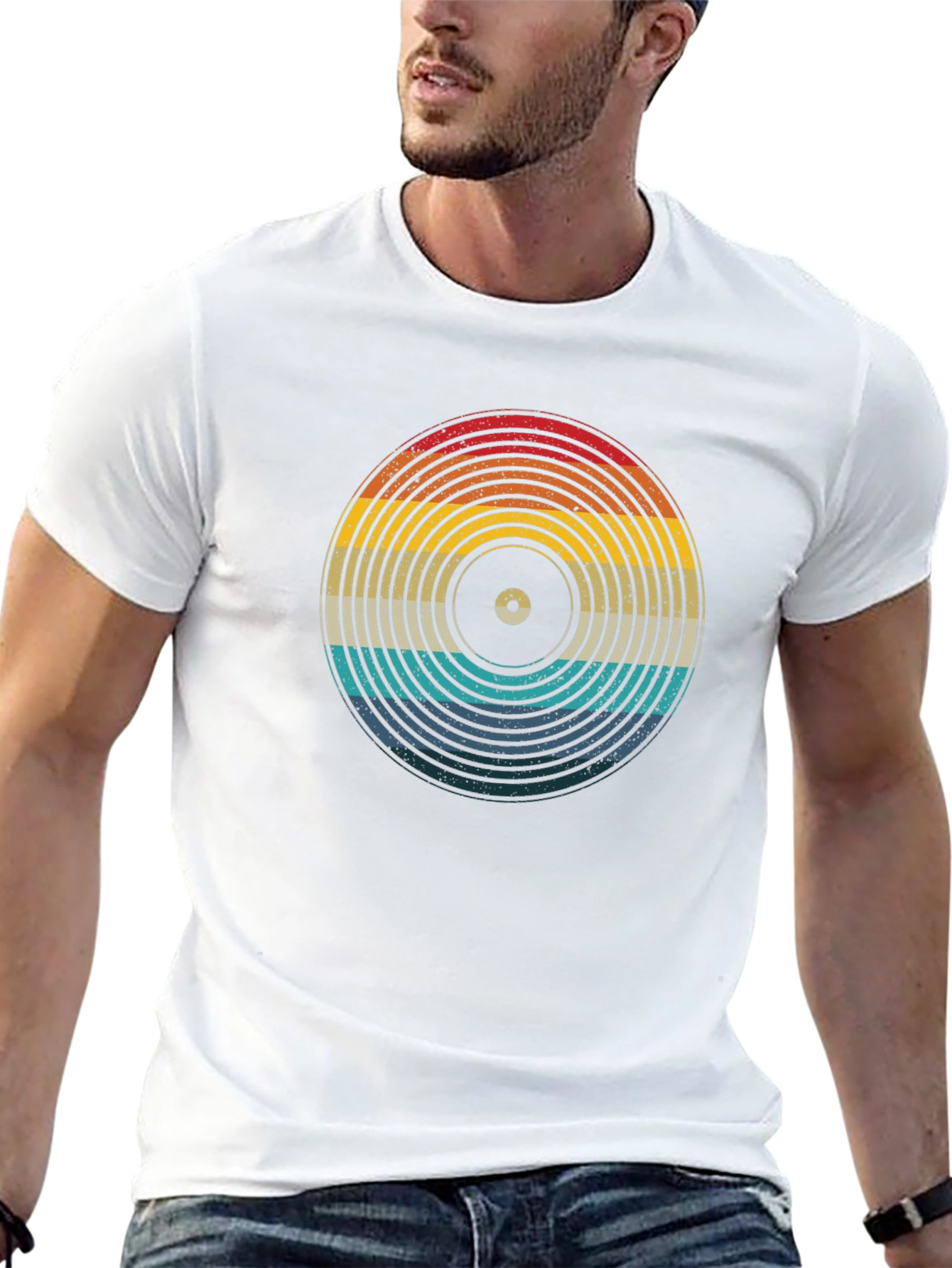 Retro Vinyl Record Graphic Tee