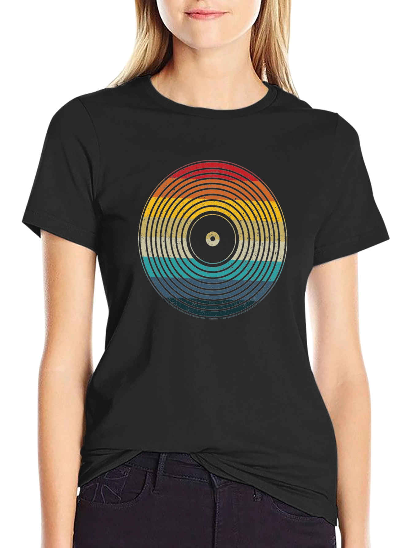 Retro Vinyl Record Graphic Tee