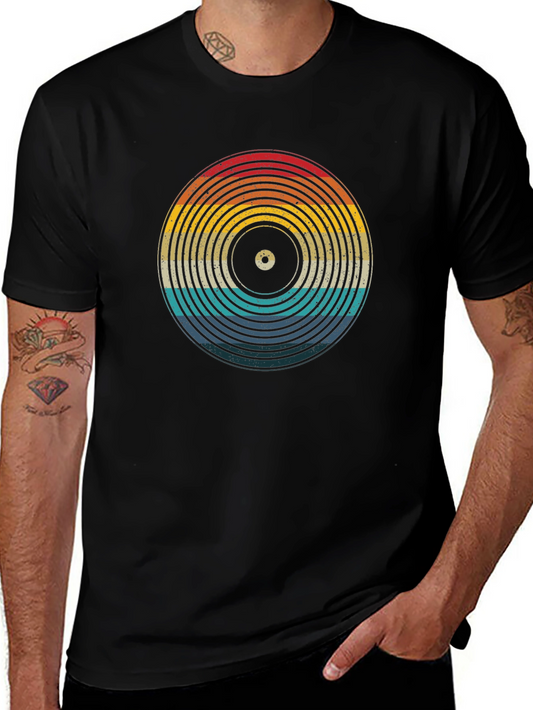 Retro Vinyl Record Graphic Tee
