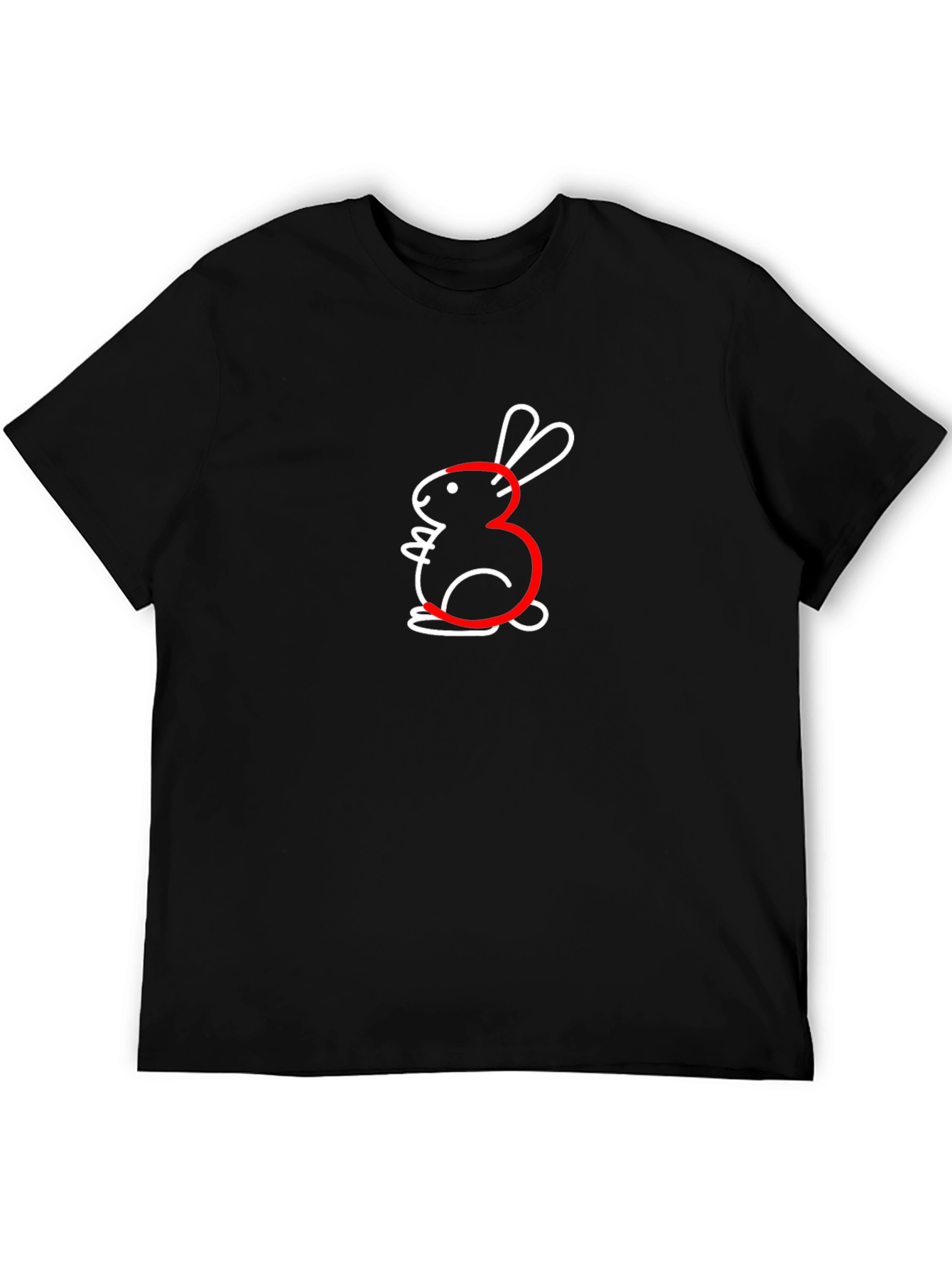 Funny Bunny Number 3 Graphic T-Shirt