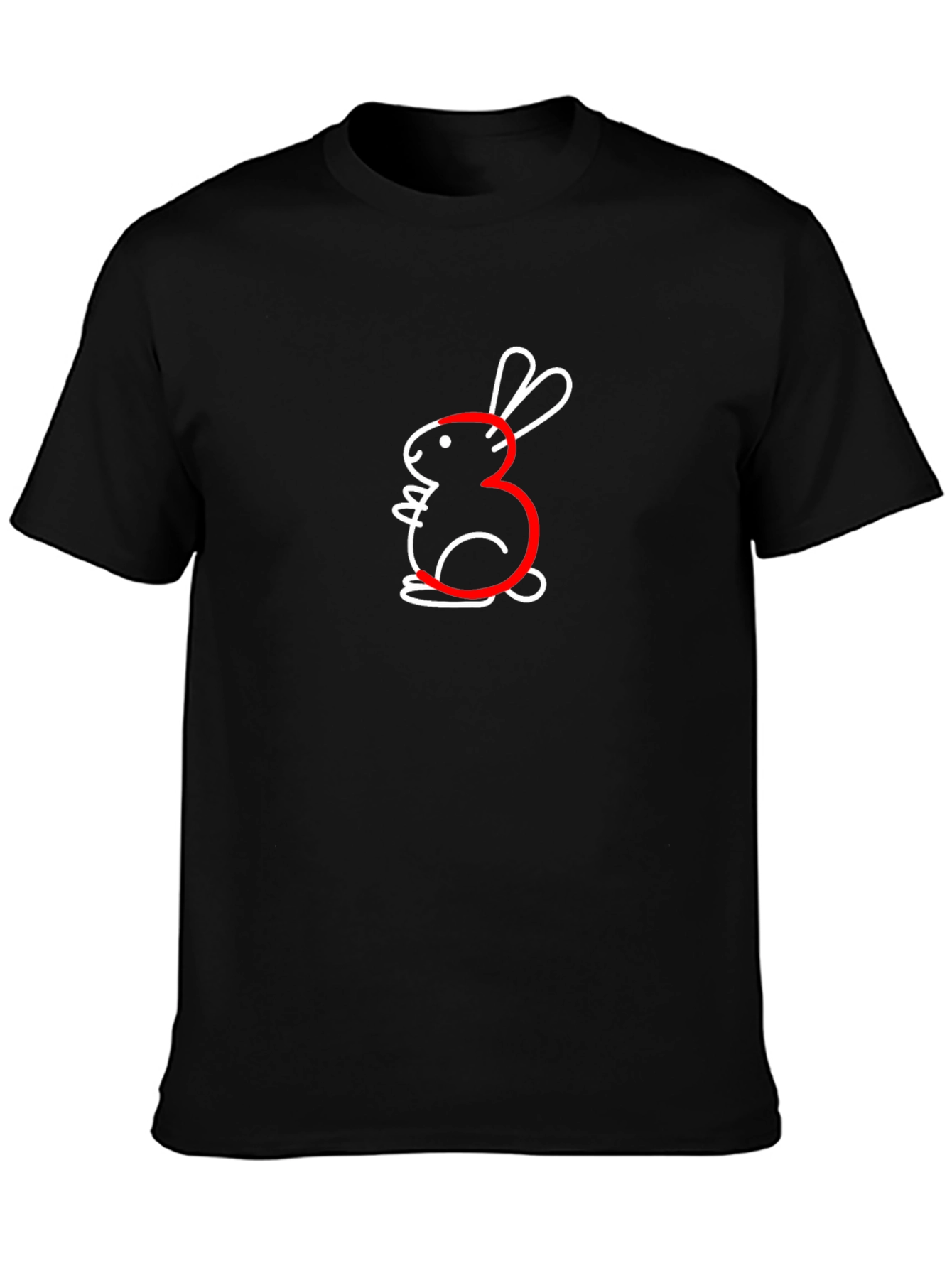 Funny Bunny Number 3 Graphic T-Shirt