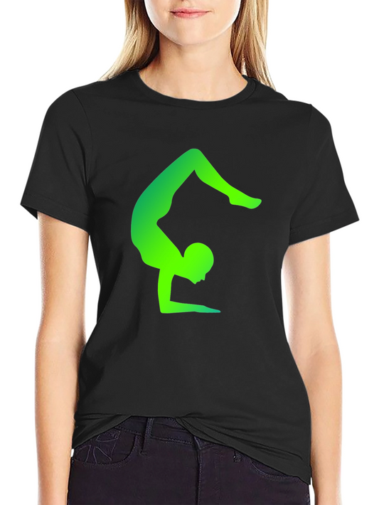 Yoga Pose Graphic T-Shirt - Stylish & Comfortable Black Tee