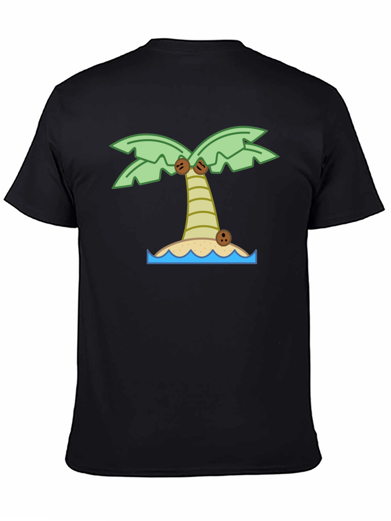 Tropical Island Palm Tree Graphic T-Shirt