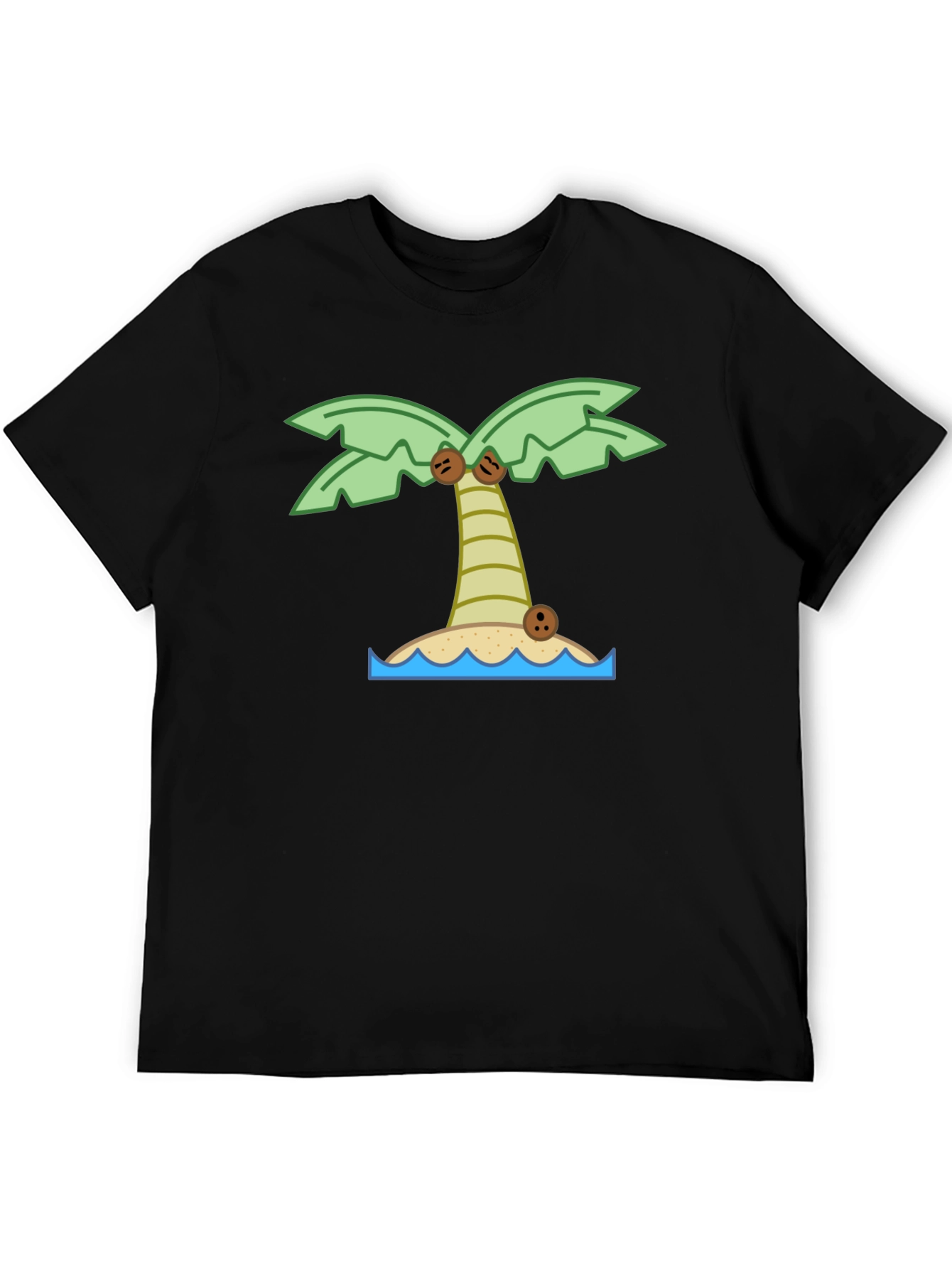 Tropical Island Palm Tree Graphic T-Shirt