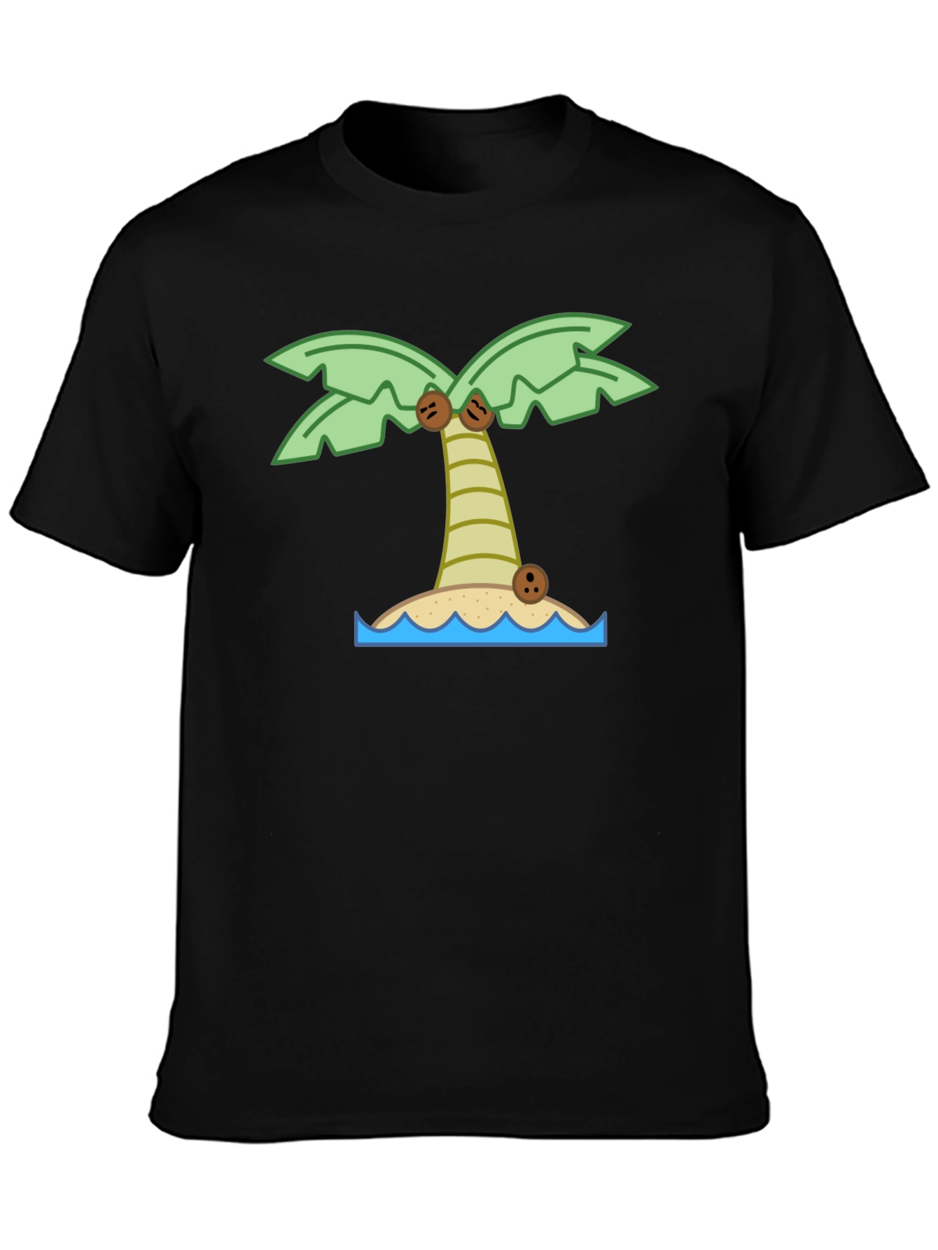 Tropical Island Palm Tree Graphic T-Shirt