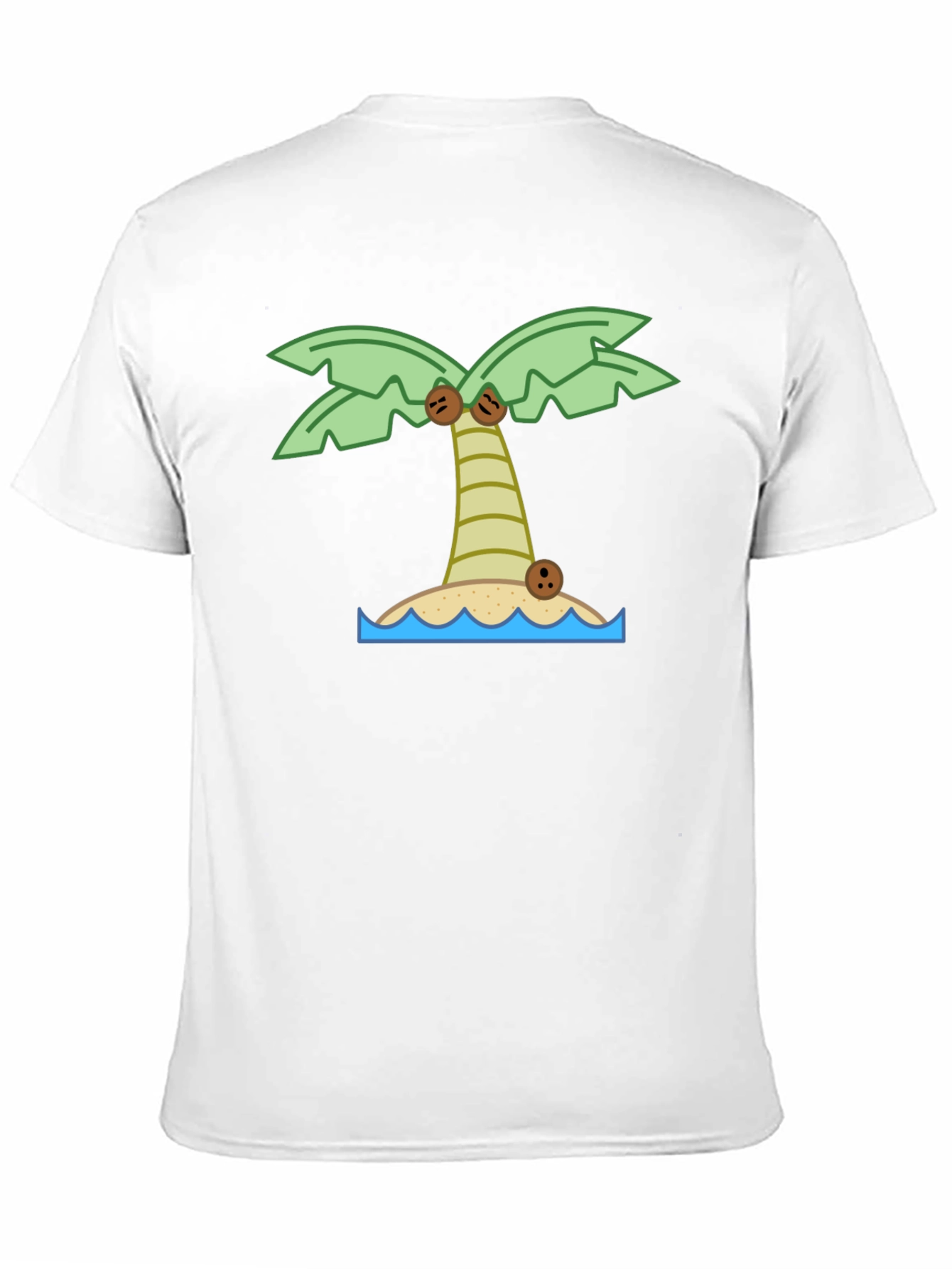 Tropical Island Palm Tree Graphic T-Shirt