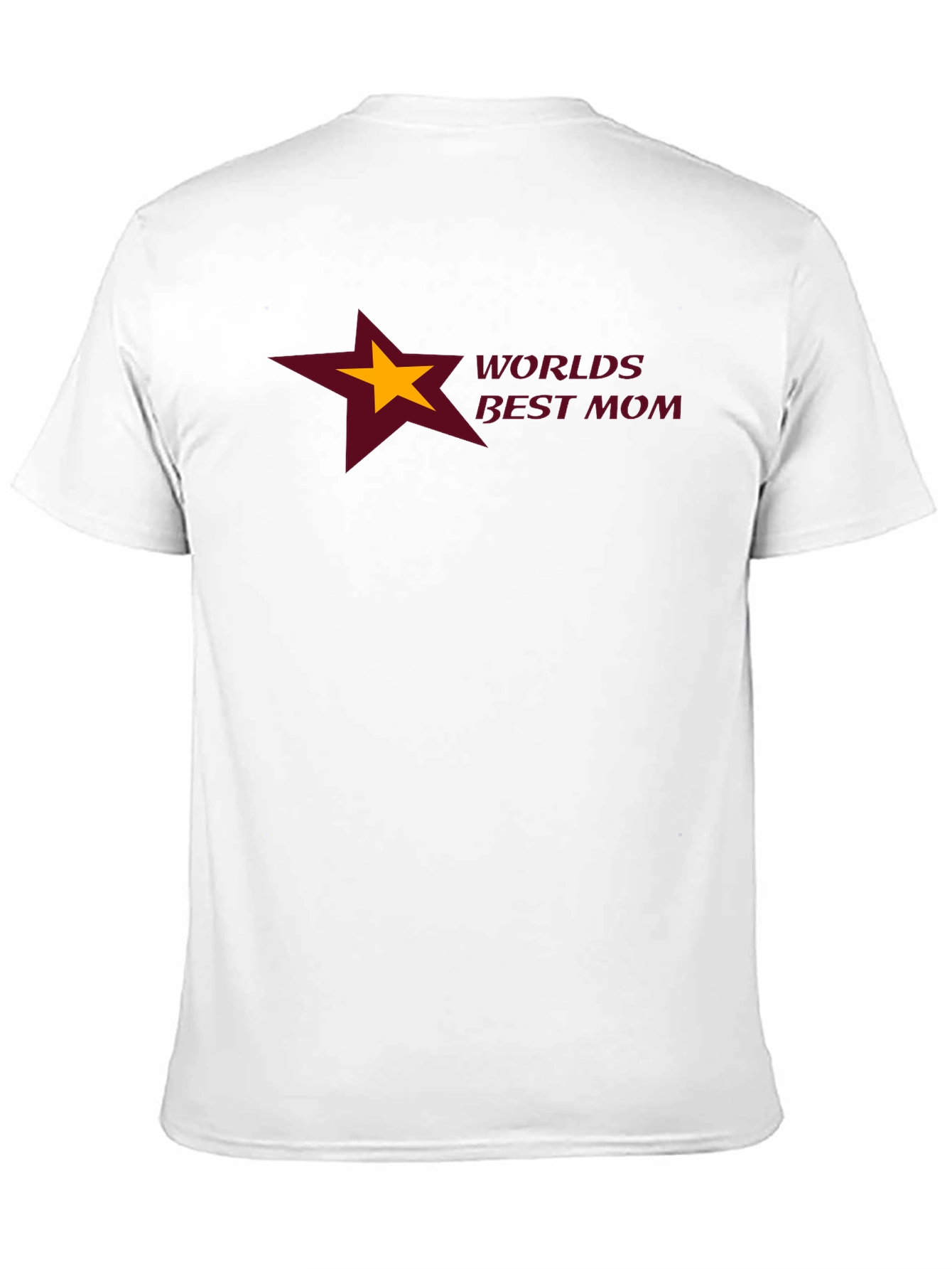 Worlds Best Mom T-Shirt - Star Design