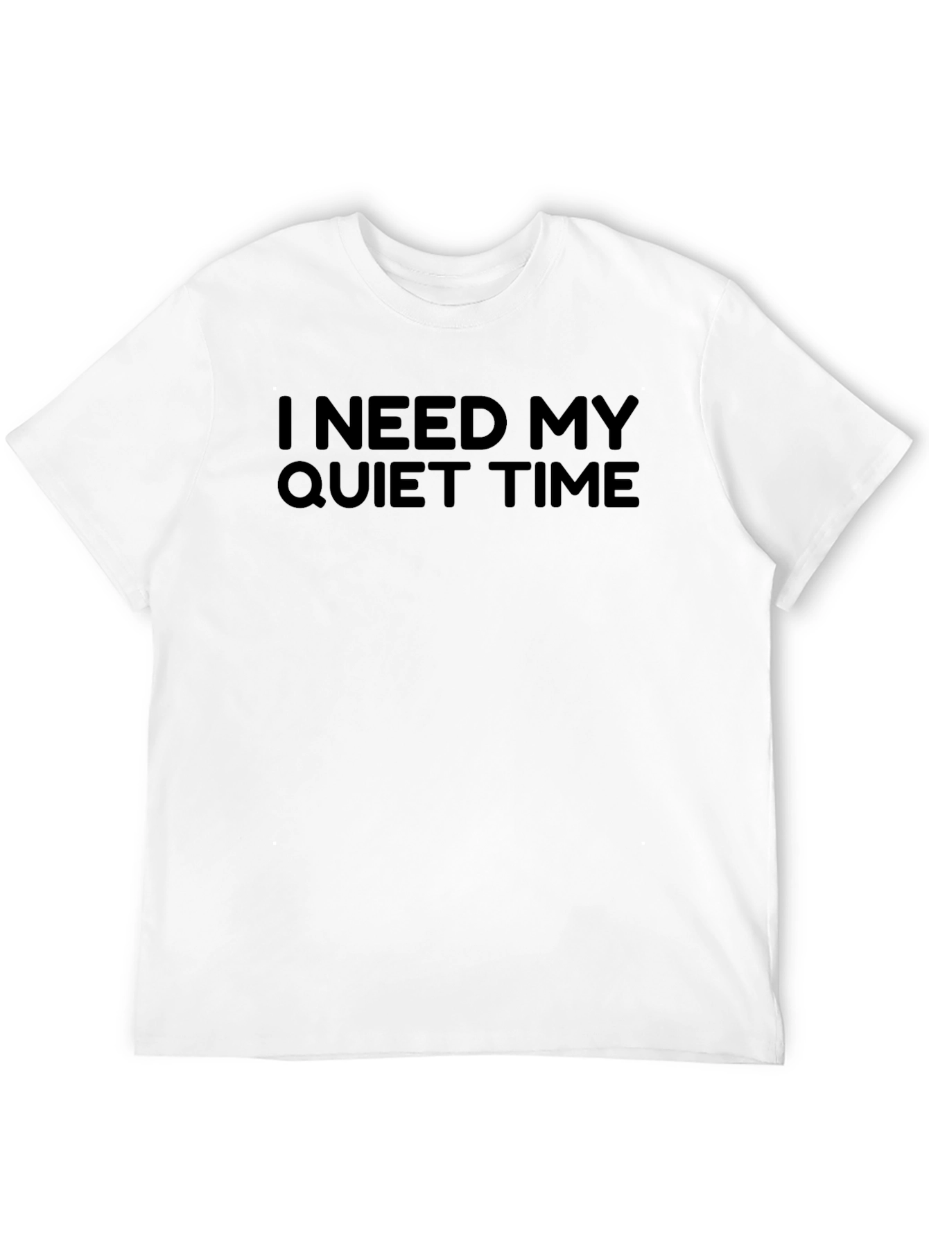 I Need My Quiet Time Black T-Shirt