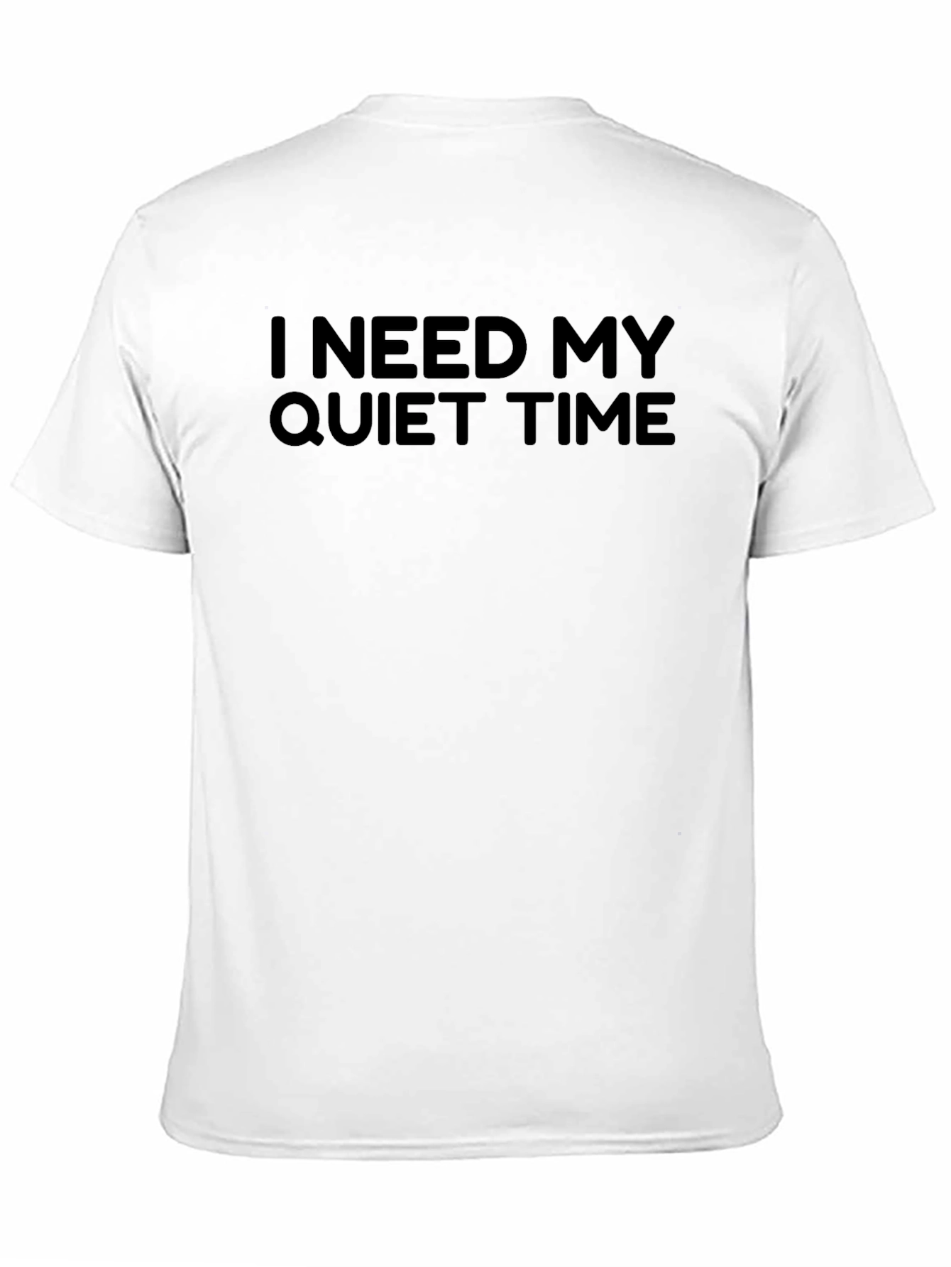I Need My Quiet Time Black T-Shirt