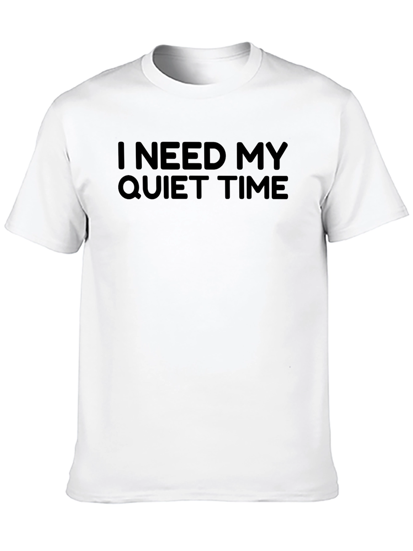 I Need My Quiet Time Black T-Shirt