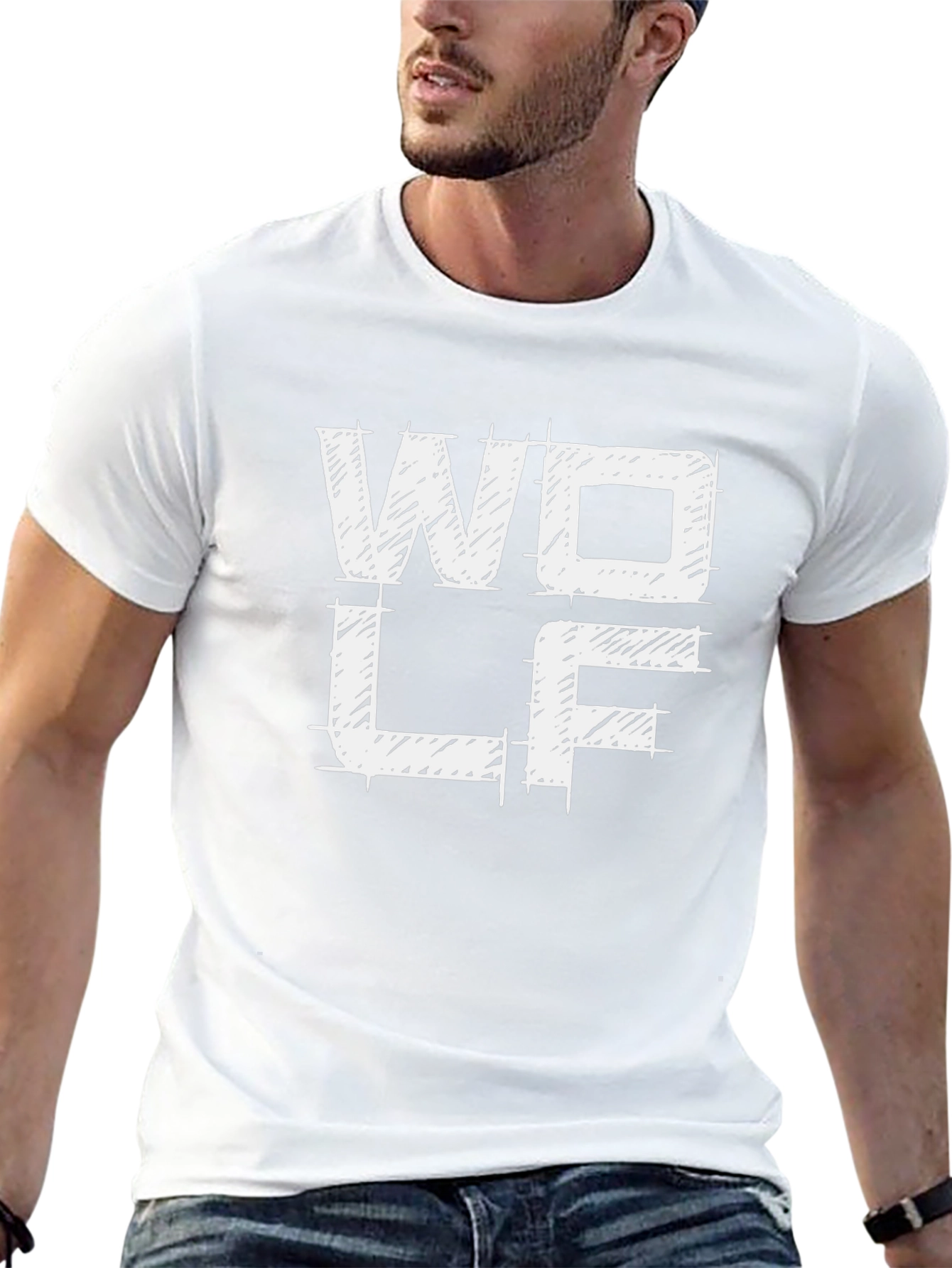 Wolf Graphic T-Shirt - Mens Short Sleeve Tee