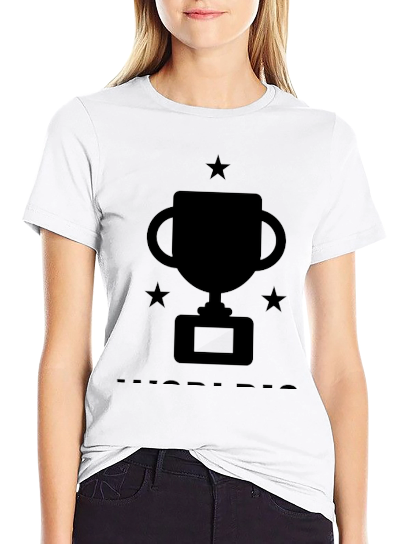 Trophy Graphic T-Shirt - Black Cotton Tee