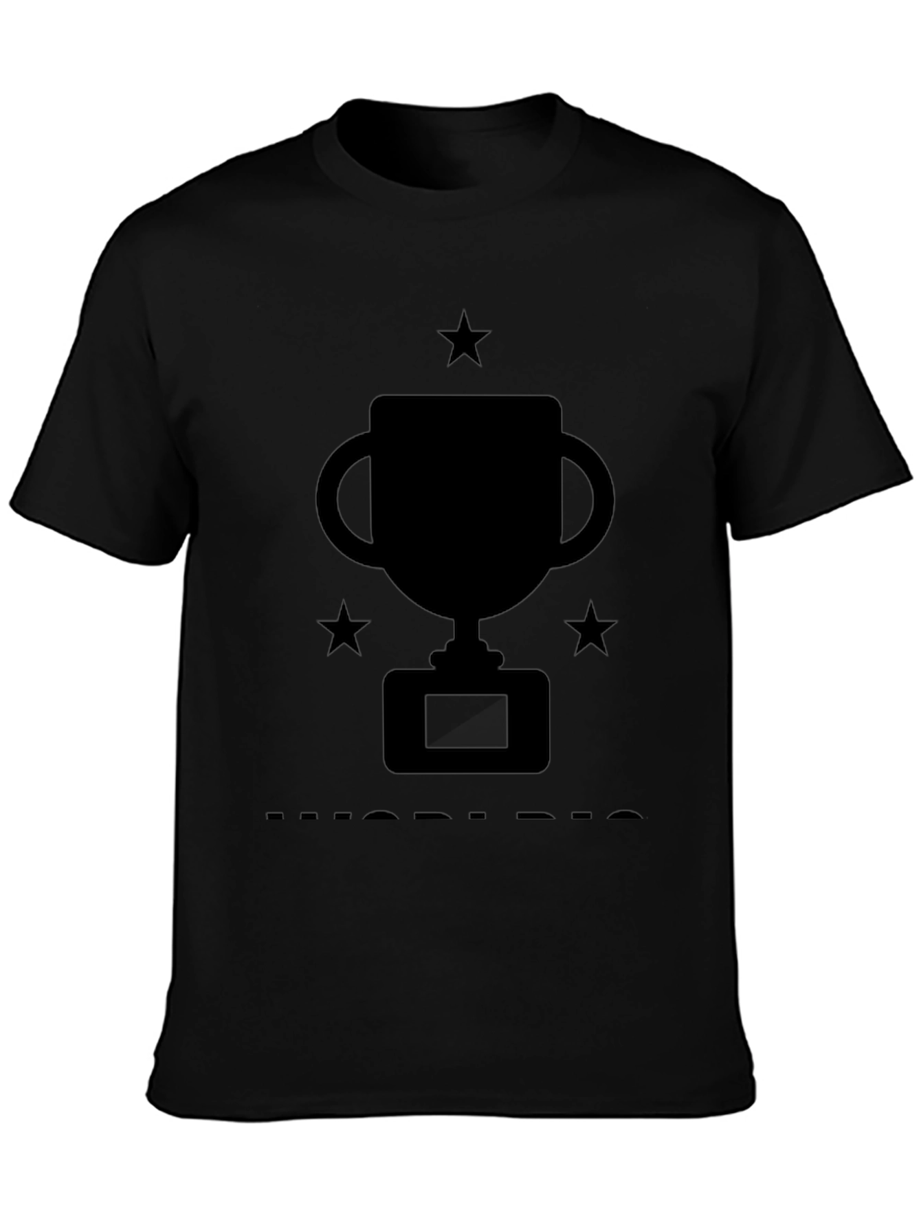 Trophy Graphic T-Shirt - Black Cotton Tee