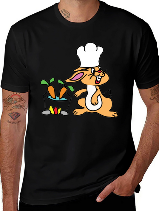 Chef Bunny T-Shirt - Cook Carrot Stew Funny Tee