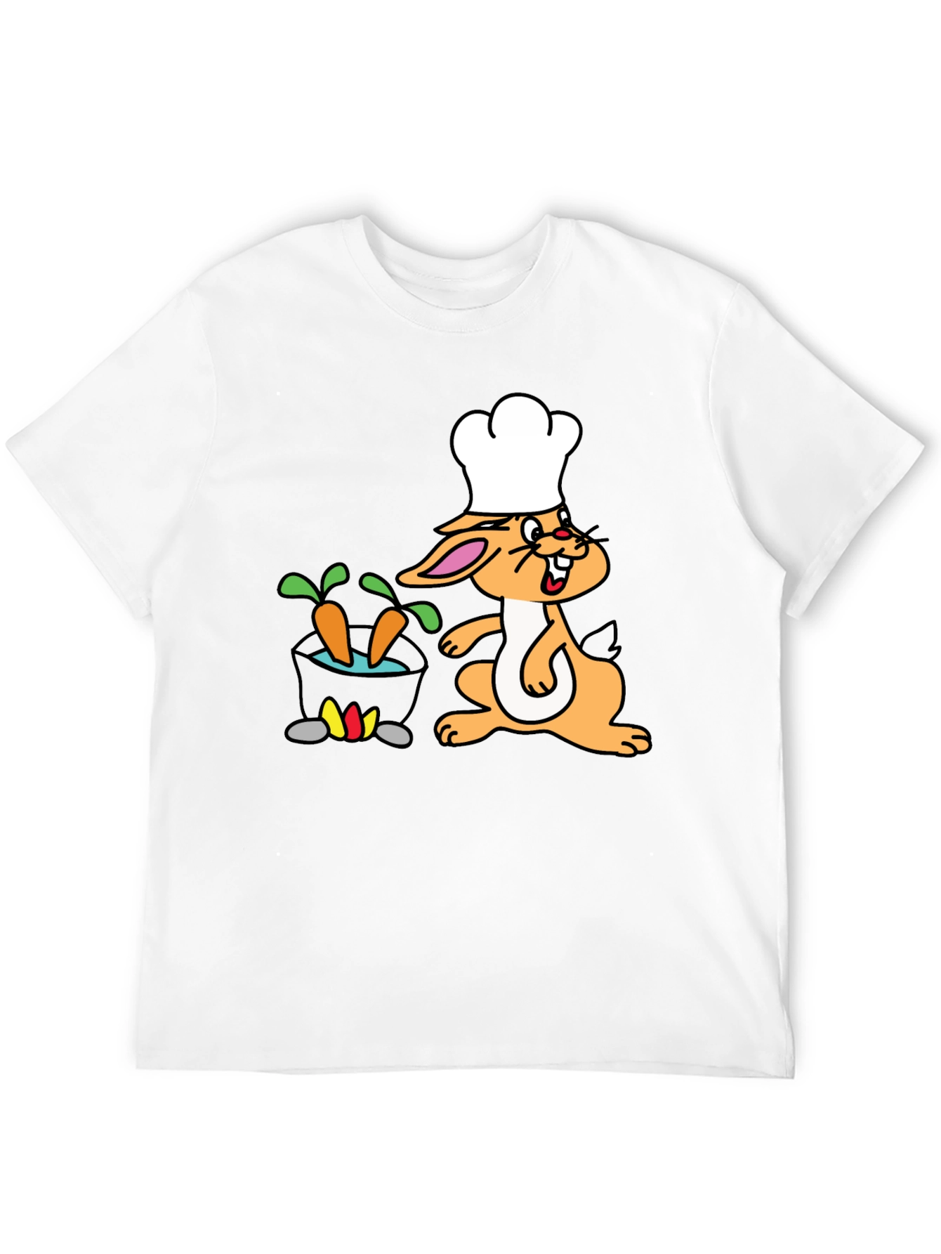 Chef Bunny T-Shirt - Cook Carrot Stew Funny Tee