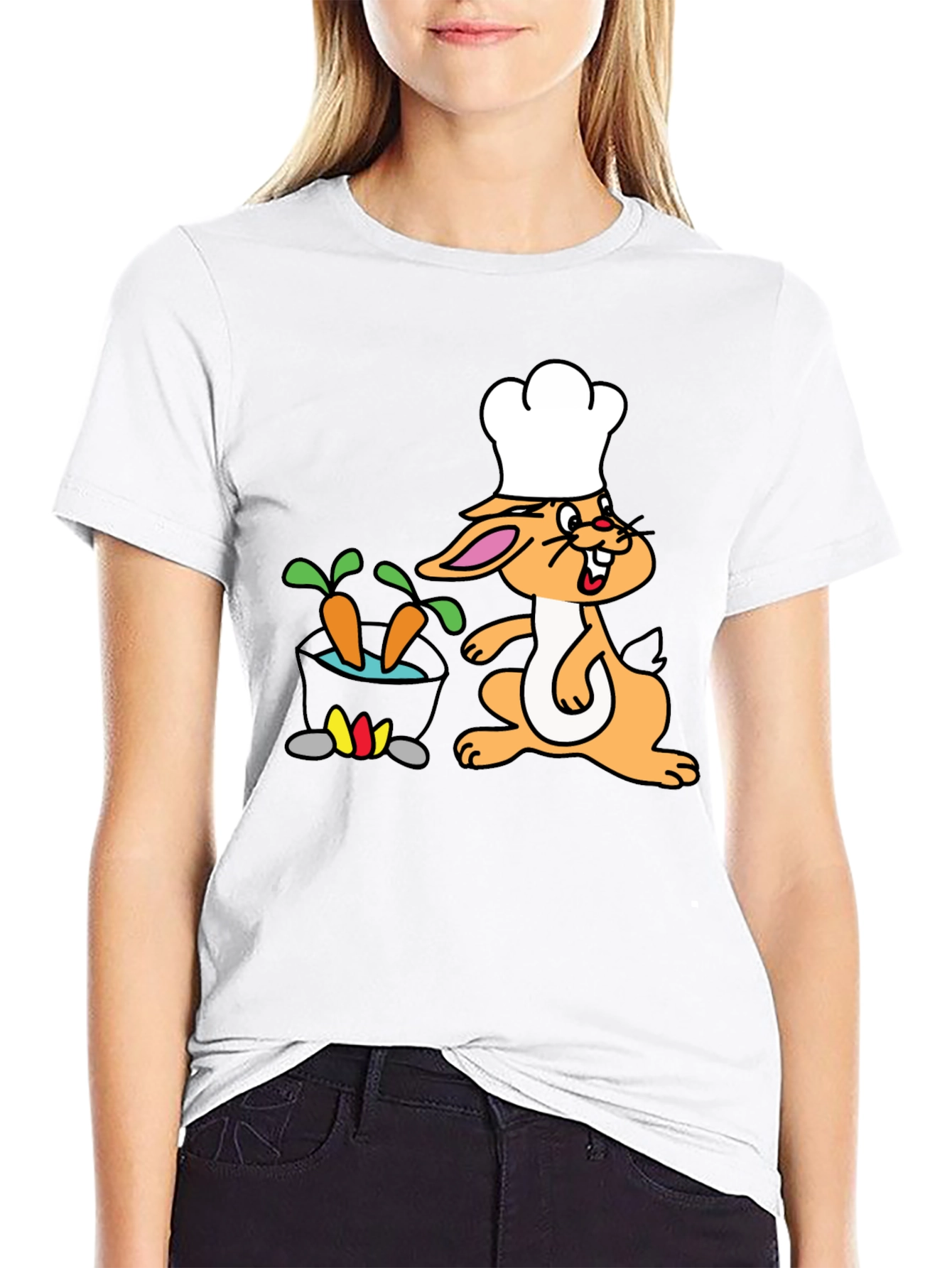 Chef Bunny T-Shirt - Cook Carrot Stew Funny Tee