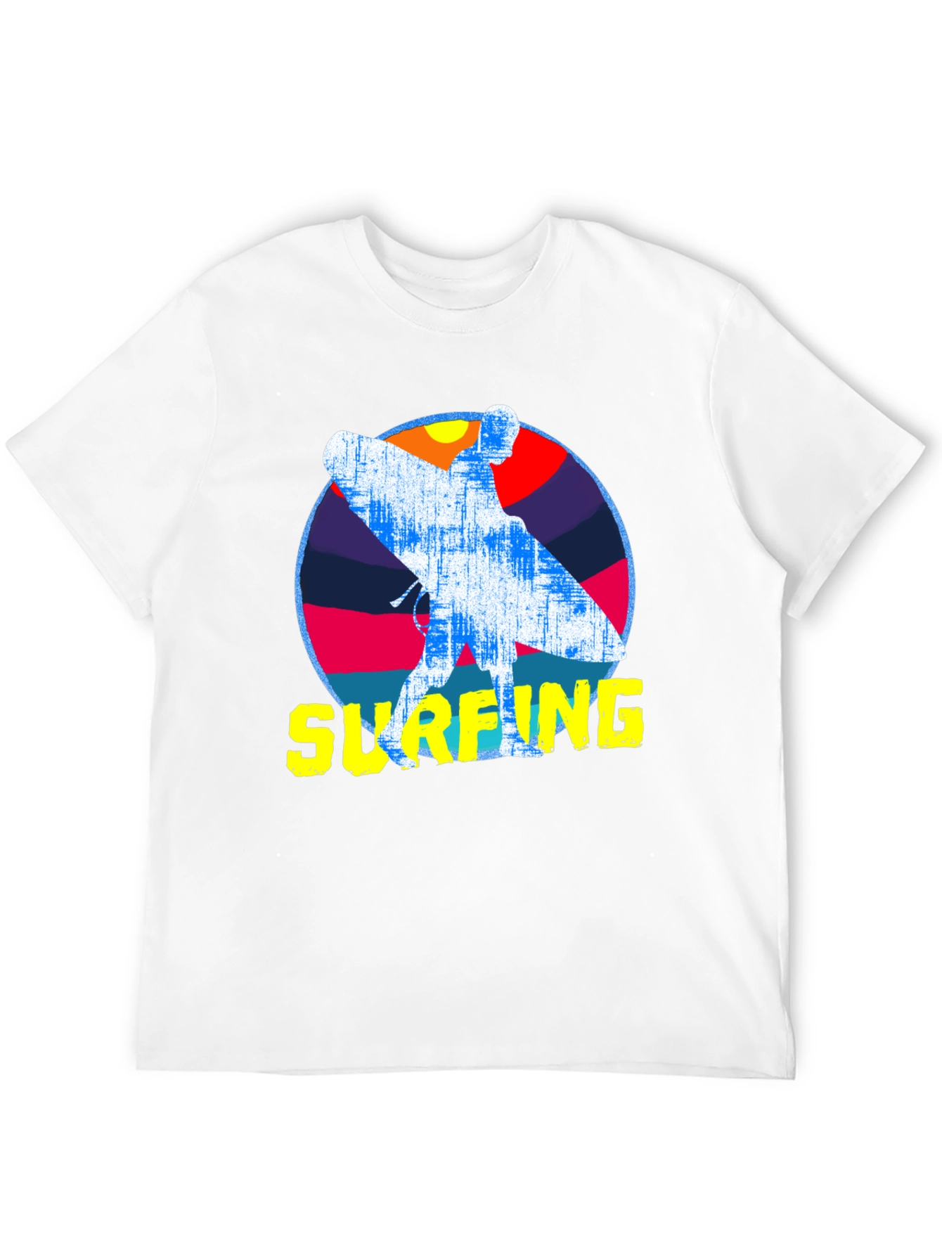 Surfing Graphic T-Shirt - Retro Style