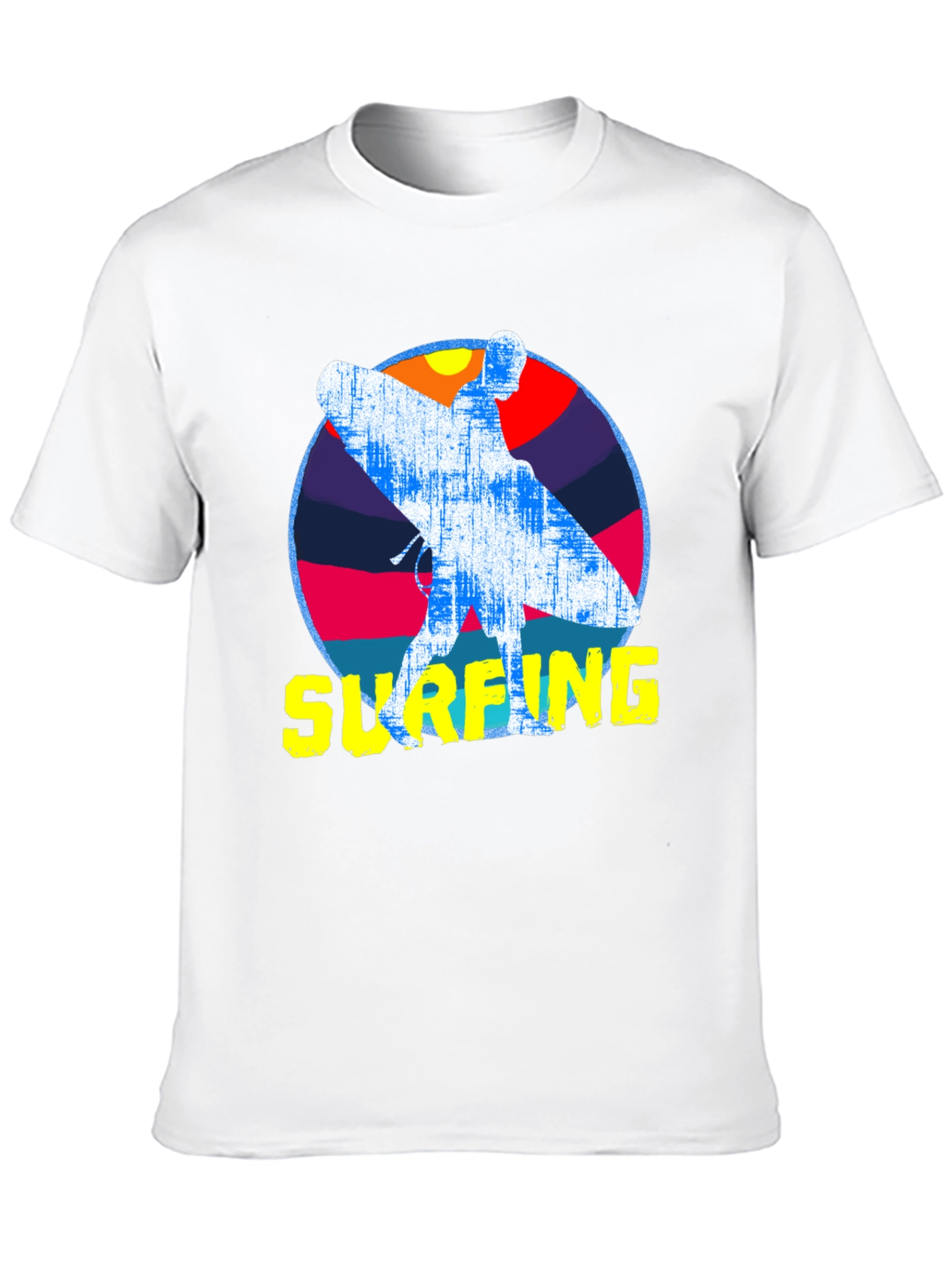 Surfing Graphic T-Shirt - Retro Style