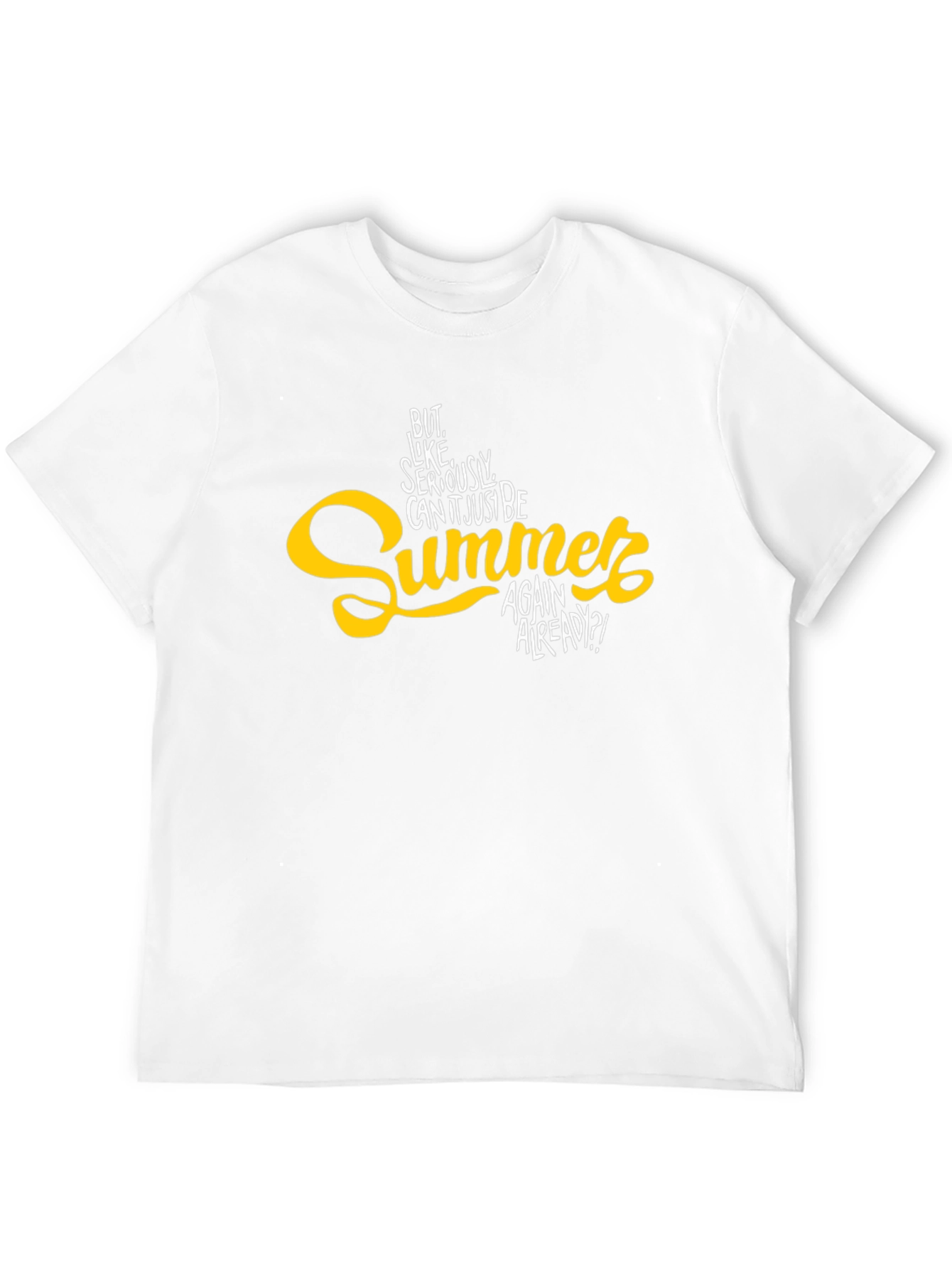 Summer Again Mens Black Graphic Tee