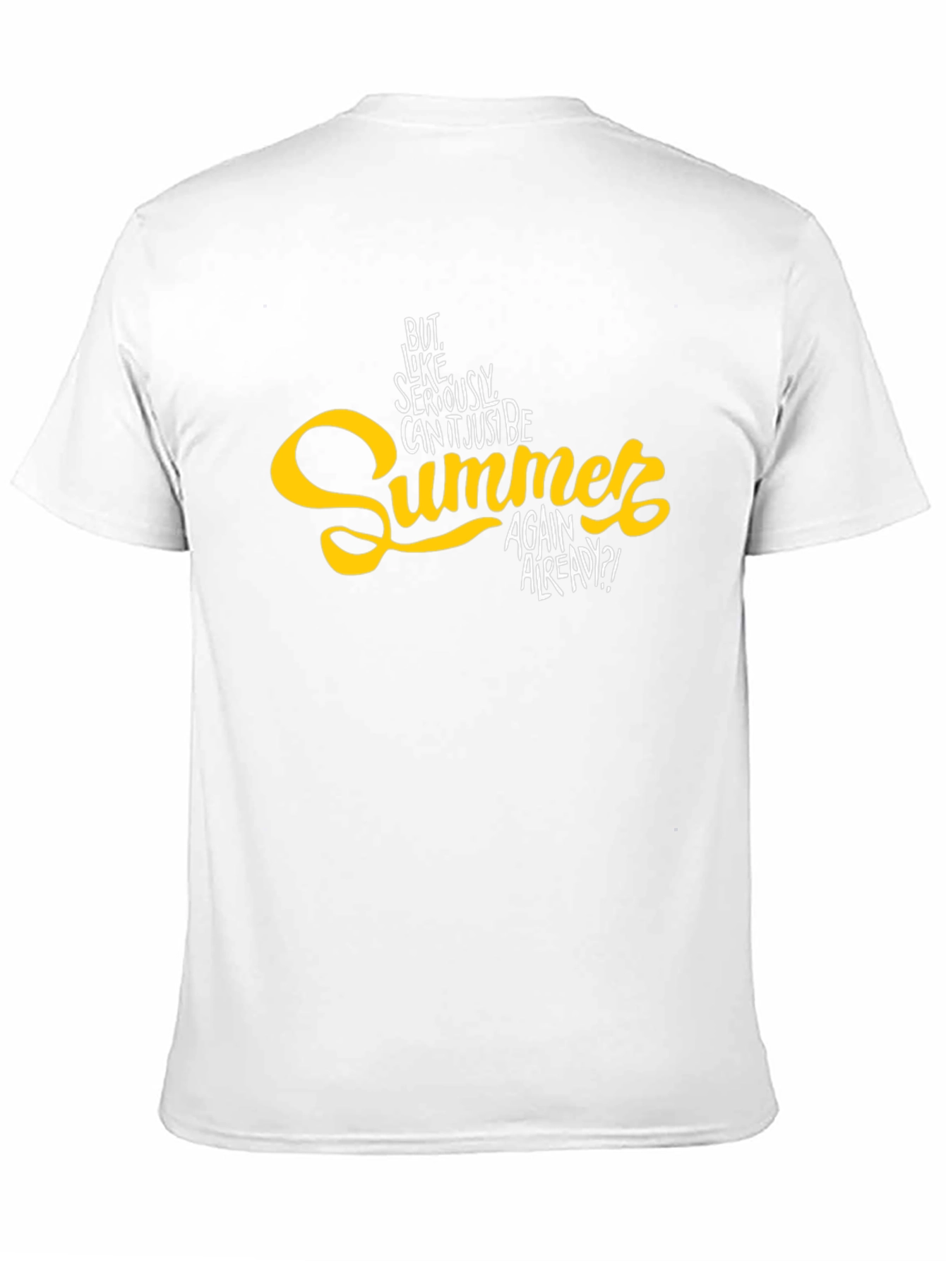 Summer Again Mens Black Graphic Tee
