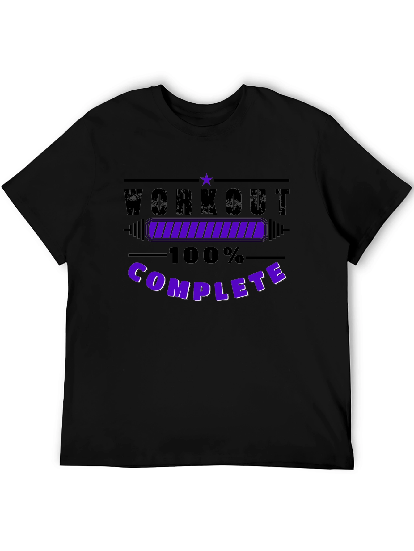Workout Complete Black T-Shirt