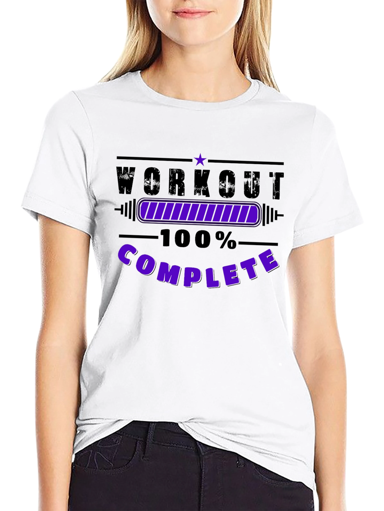 Workout Complete Black T-Shirt