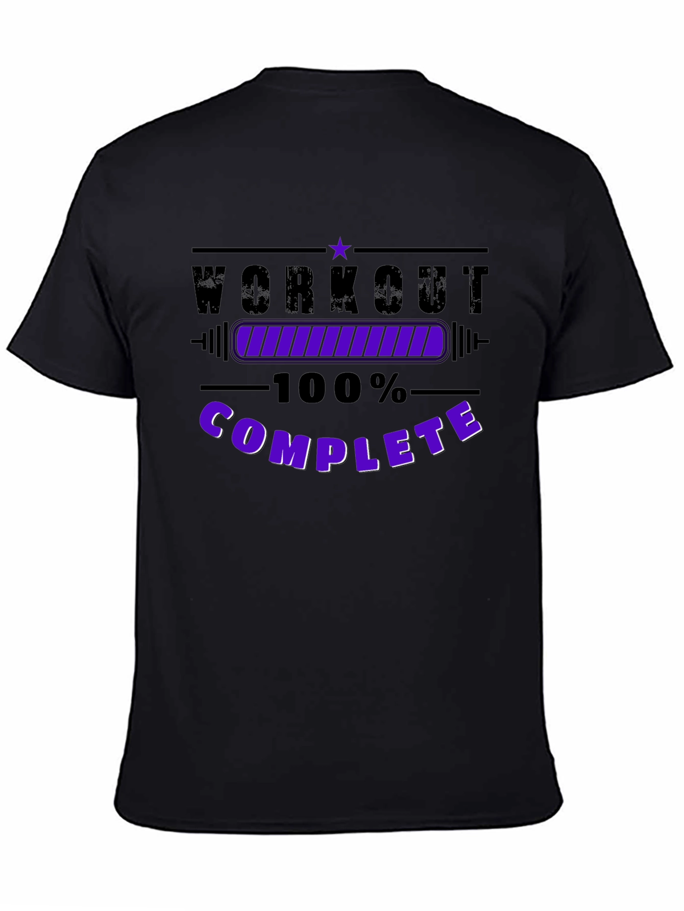 Workout Complete Black T-Shirt