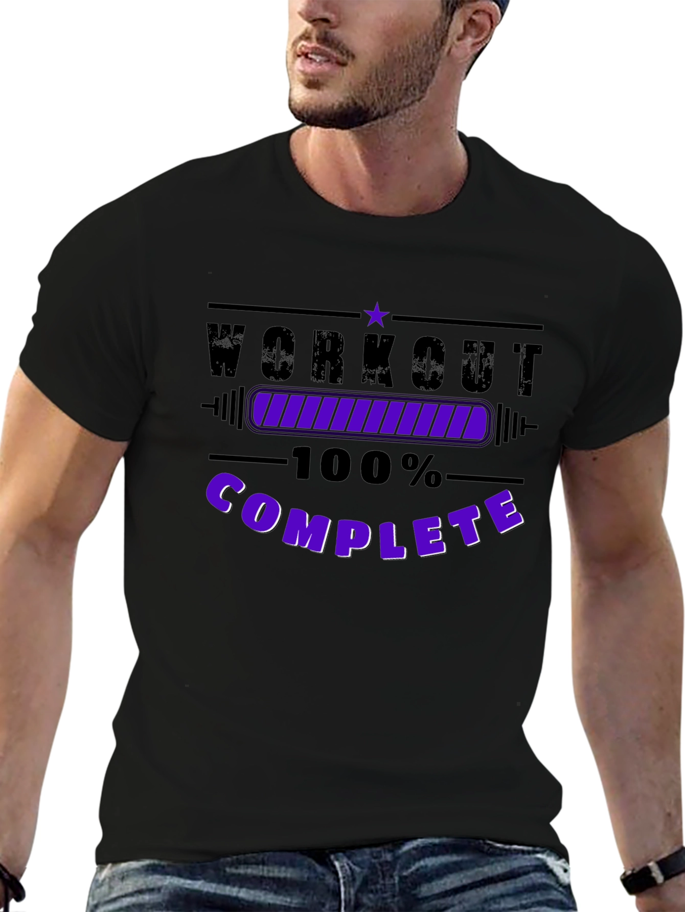 Workout Complete Black T-Shirt