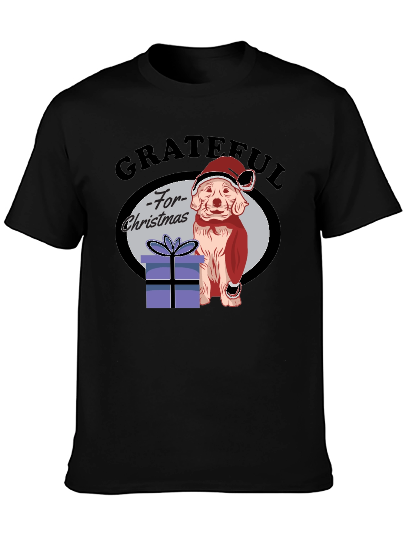 Grateful For Christmas Dog T-Shirt