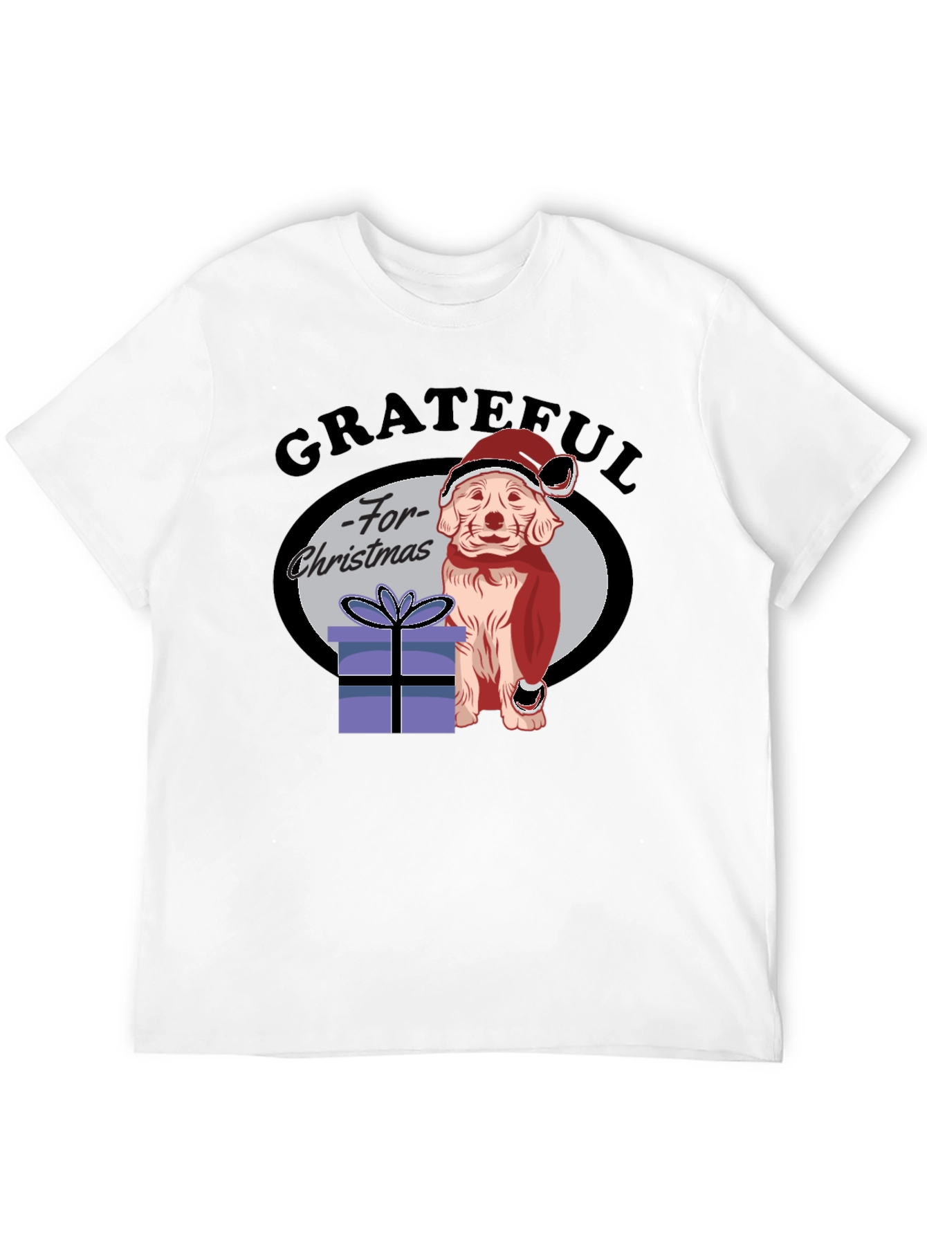 Grateful For Christmas Dog T-Shirt