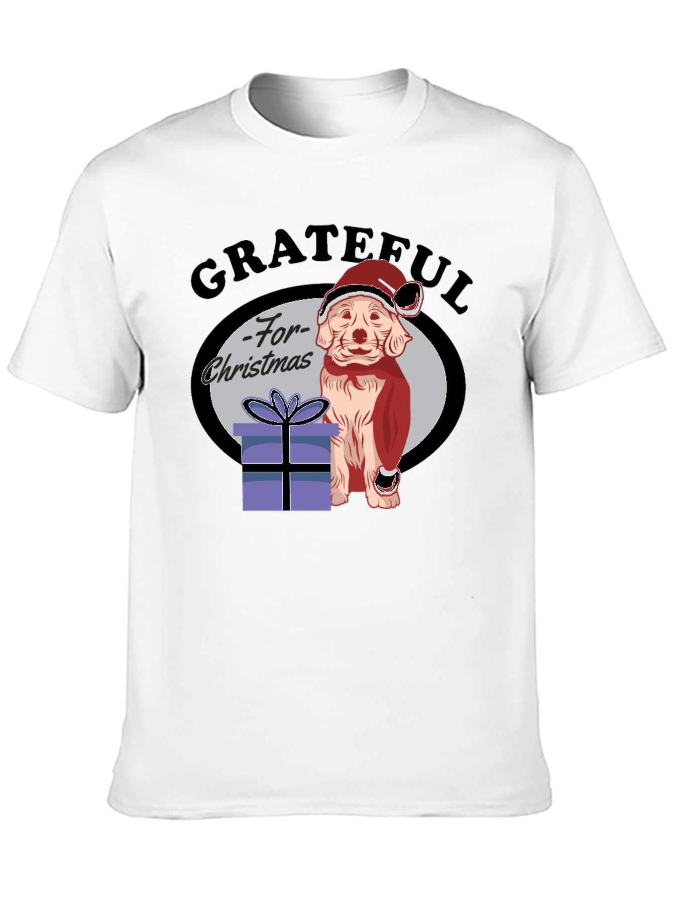 Grateful For Christmas Dog T-Shirt