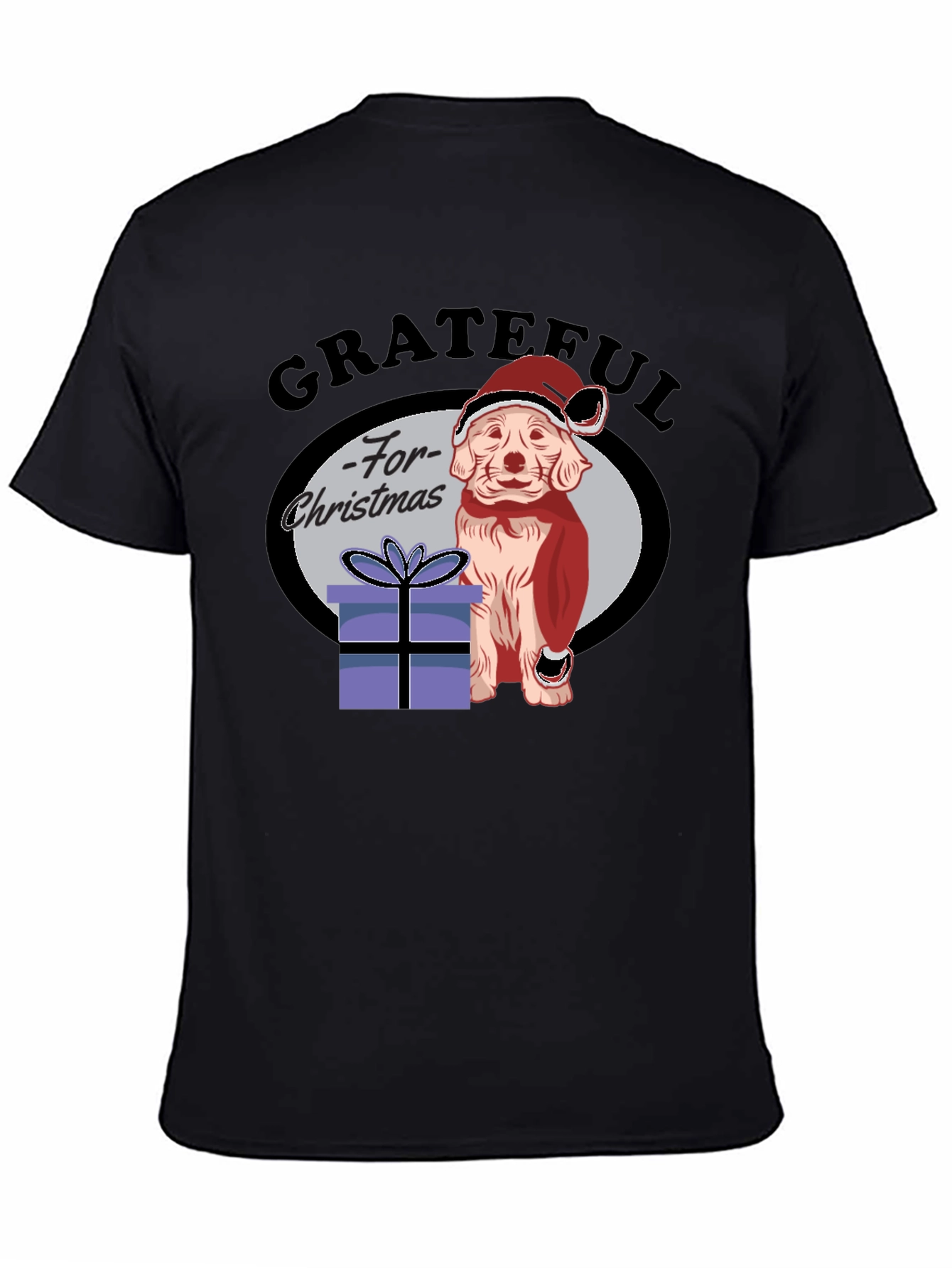 Grateful For Christmas Dog T-Shirt