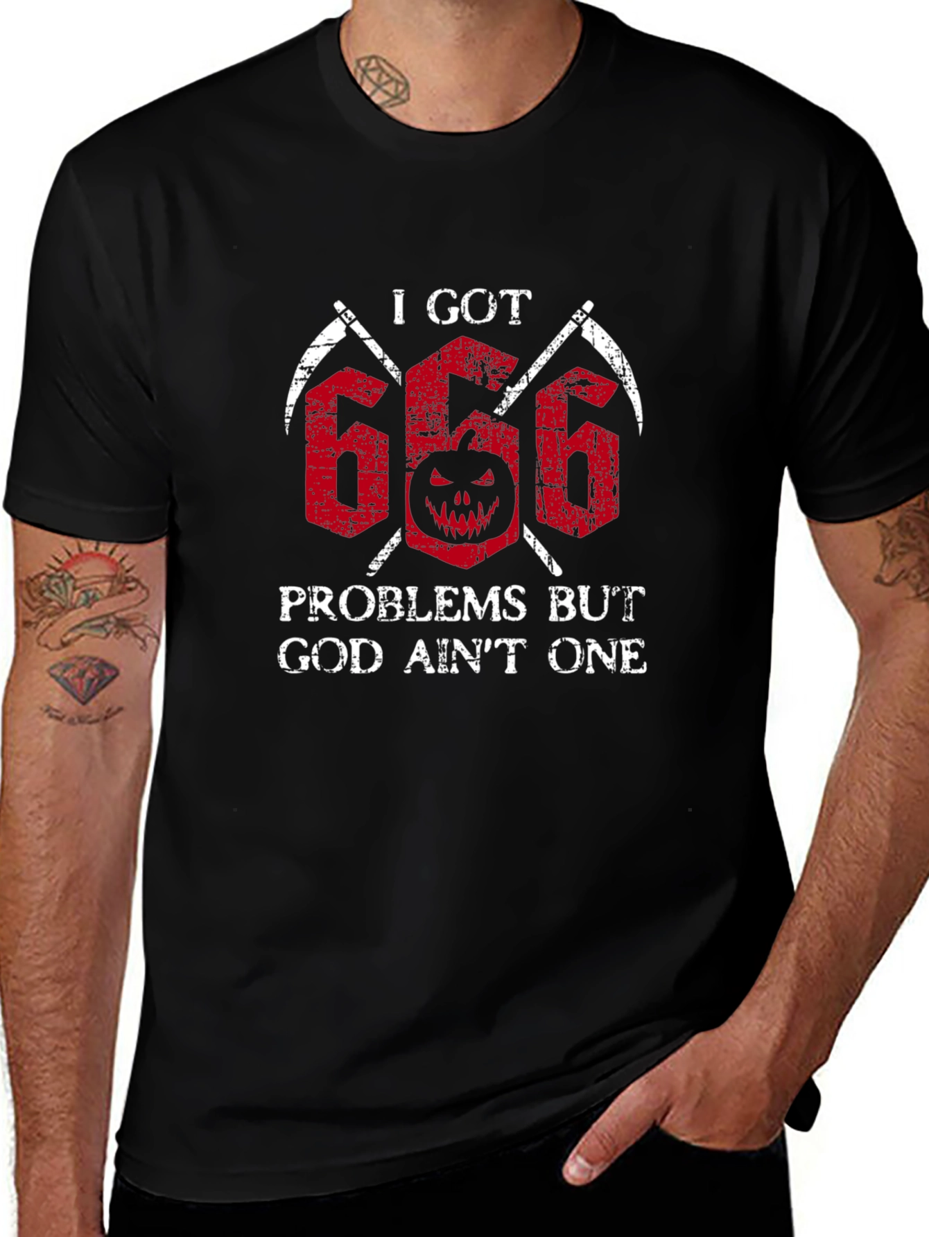 I Got 666 Problems Tee - Halloween Graphic T-Shirt