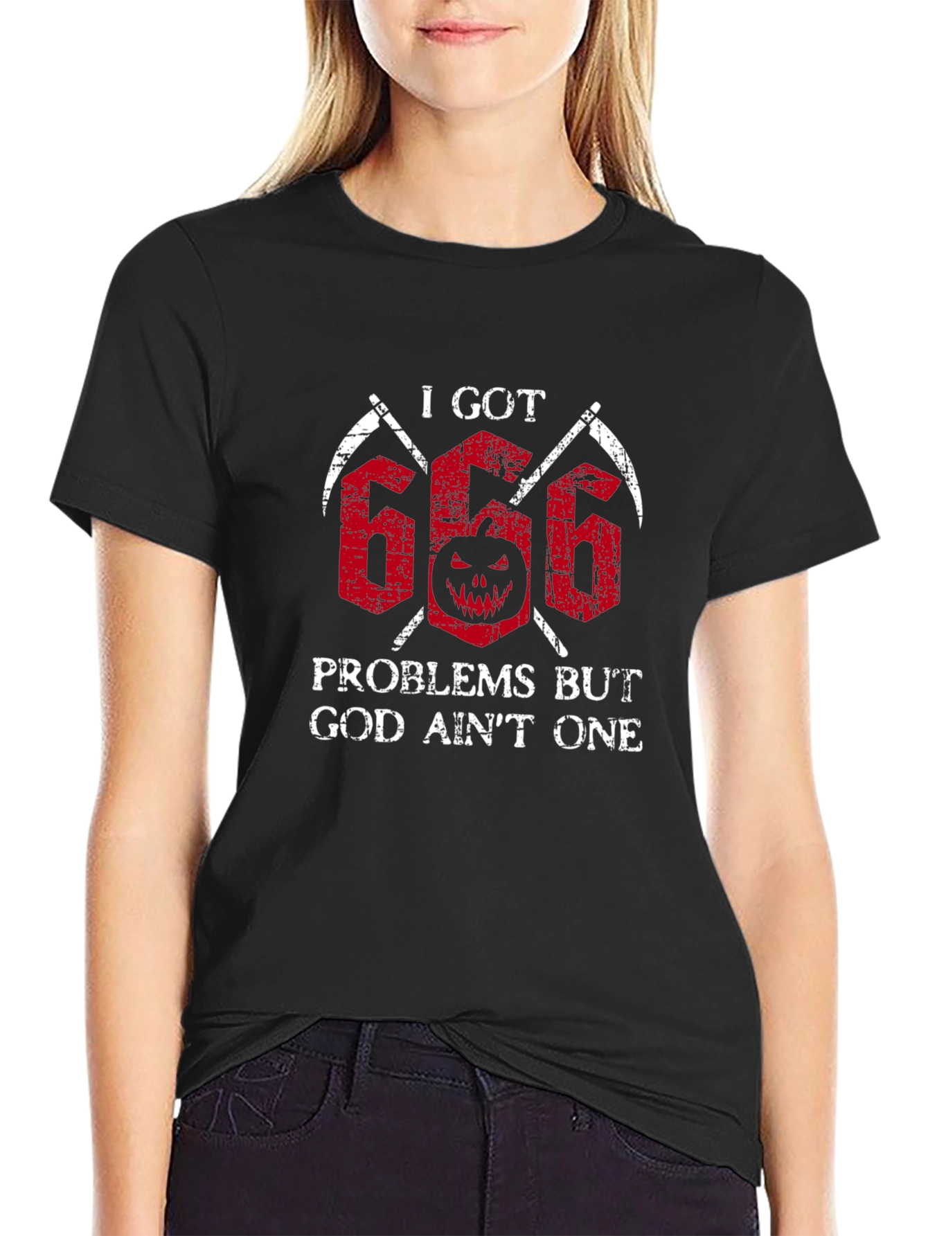 I Got 666 Problems Tee - Halloween Graphic T-Shirt