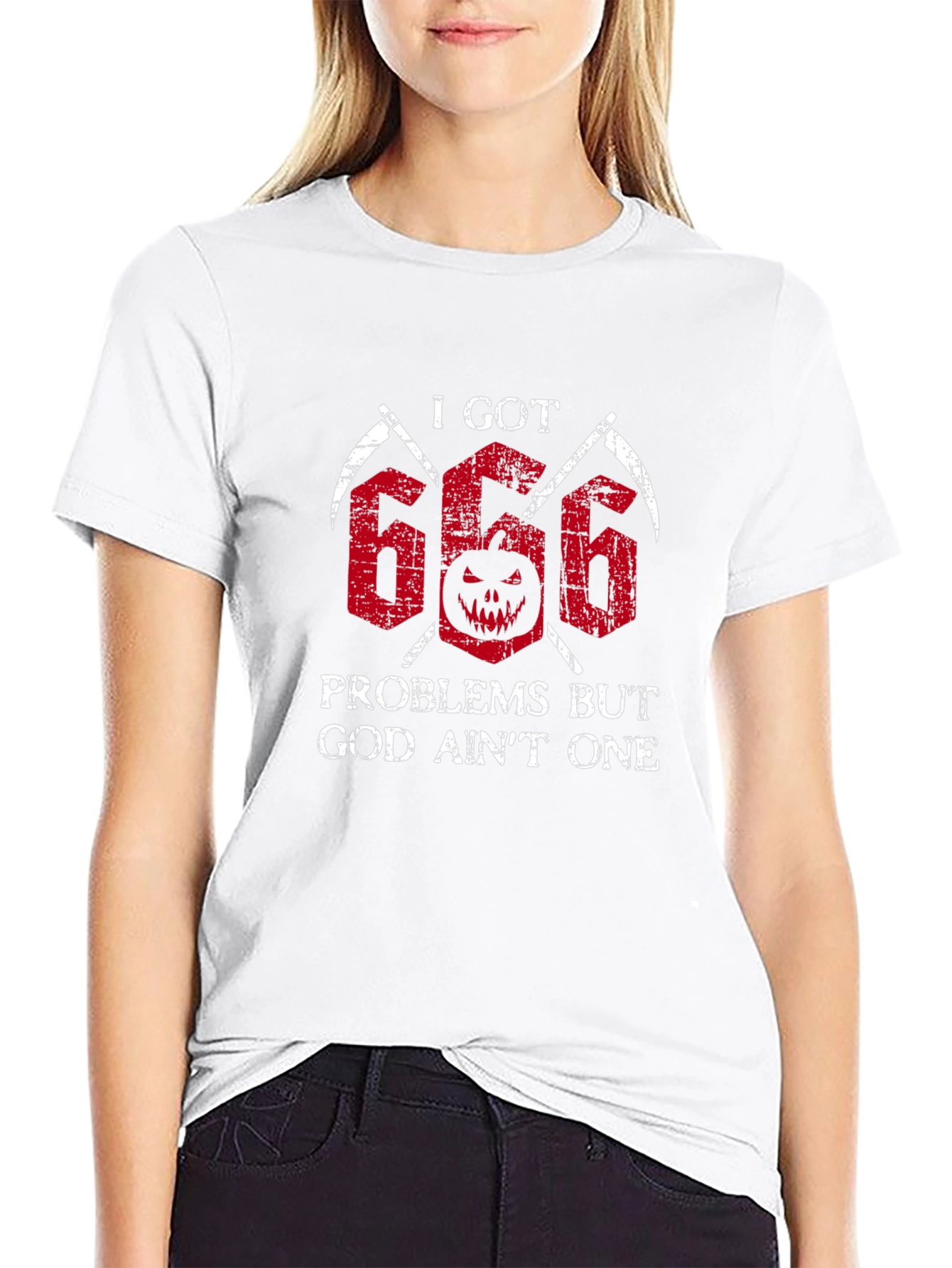 I Got 666 Problems Tee - Halloween Graphic T-Shirt
