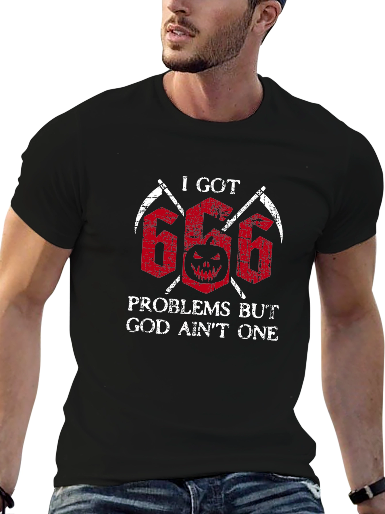 I Got 666 Problems Tee - Halloween Graphic T-Shirt
