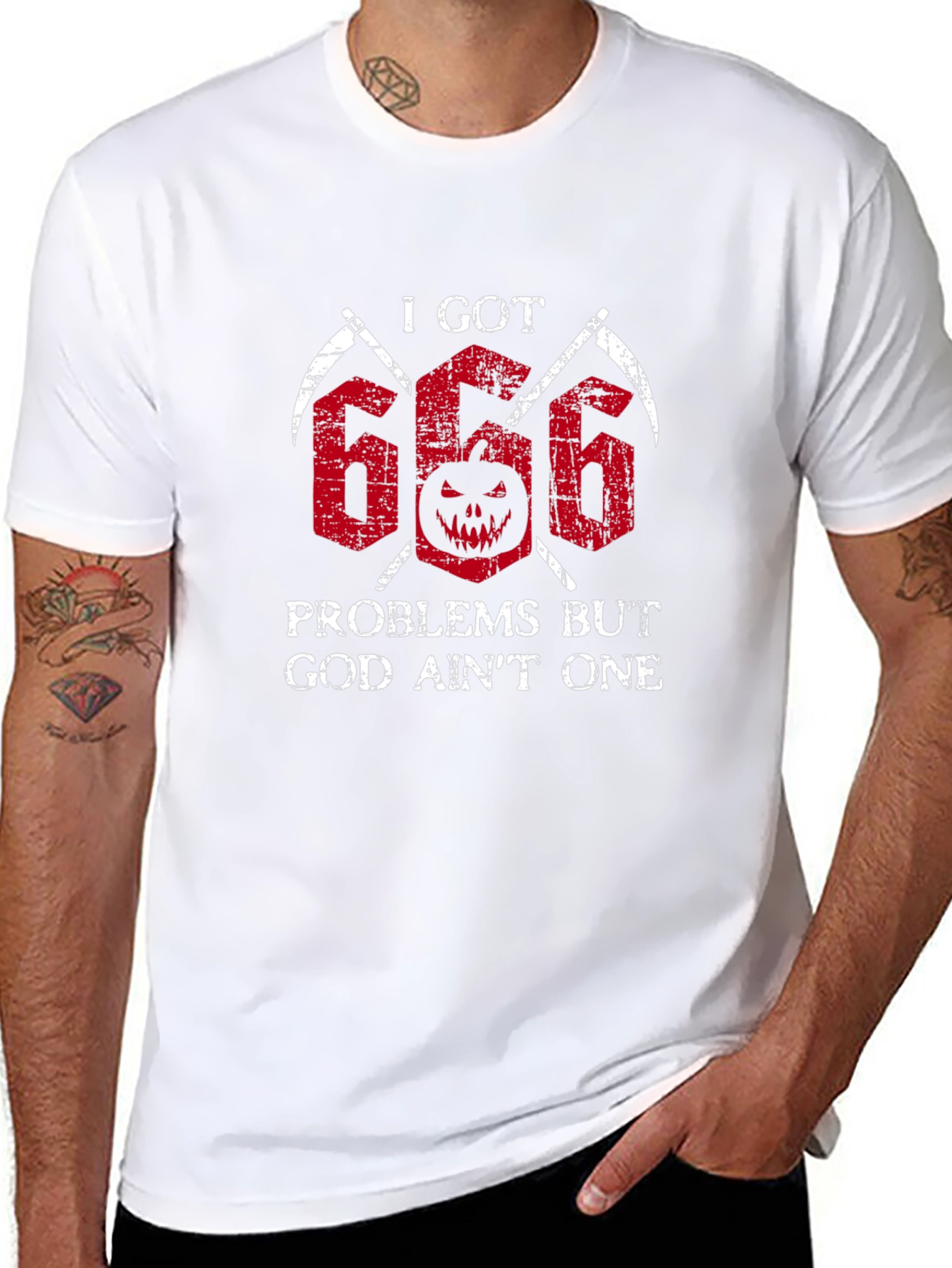 I Got 666 Problems Tee - Halloween Graphic T-Shirt