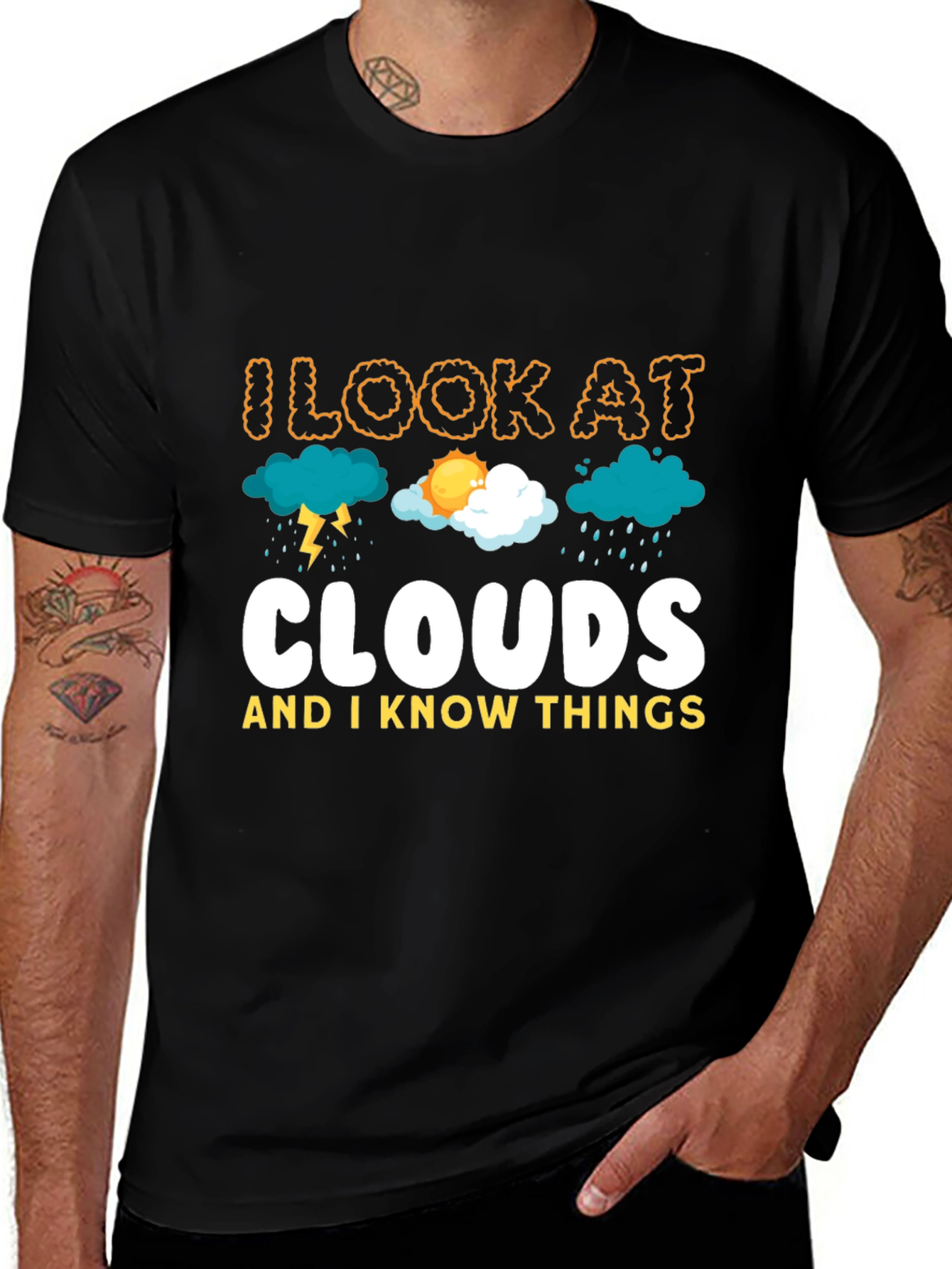 I Look At Clouds T-Shirt Weather Tee