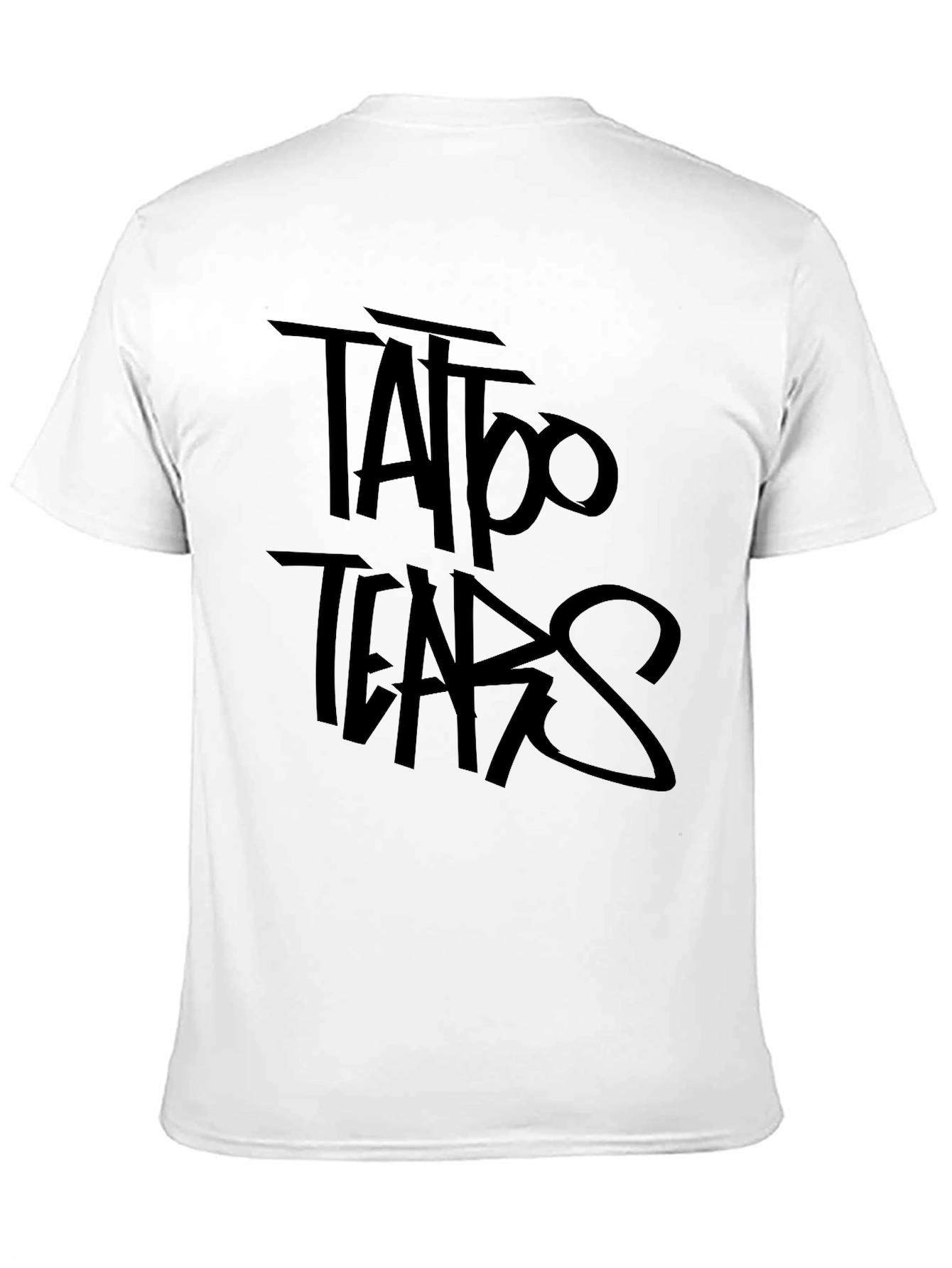 Tattoo Tears Black Graphic Tee - Edgy Style