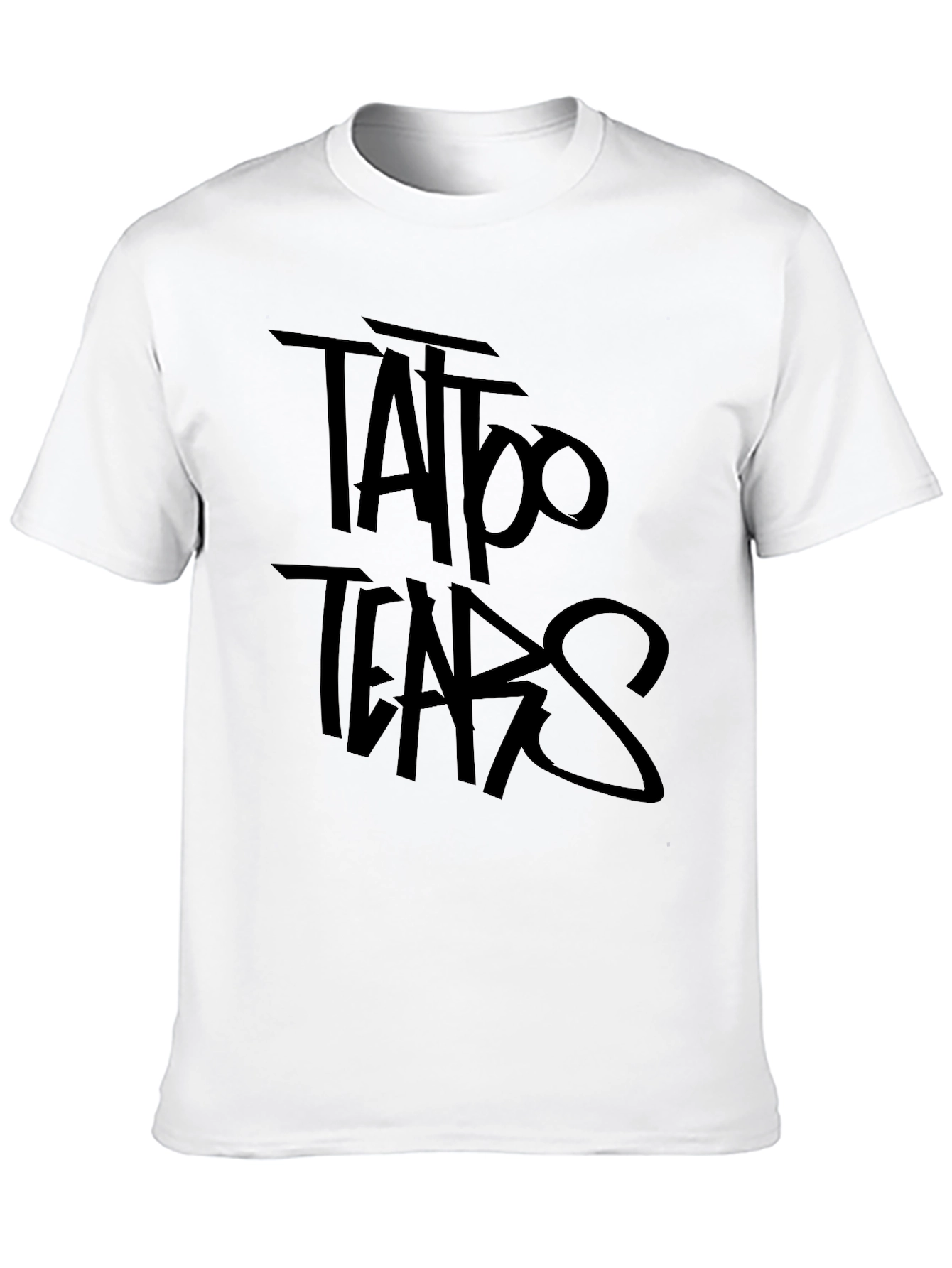 Tattoo Tears Black Graphic Tee - Edgy Style