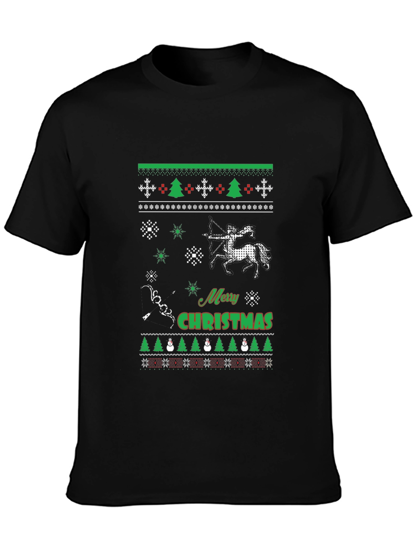 Festive Archer Ugly Christmas T-Shirt