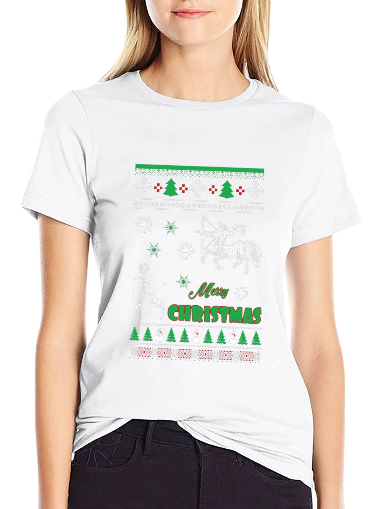 Festive Archer Ugly Christmas T-Shirt