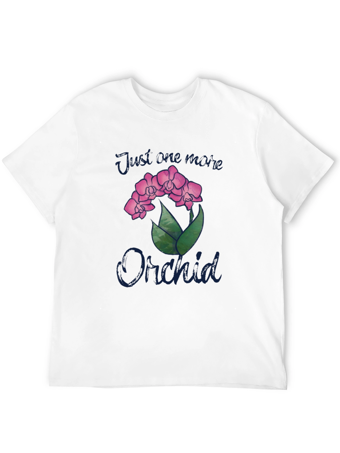 Just One More Orchid Black T-Shirt