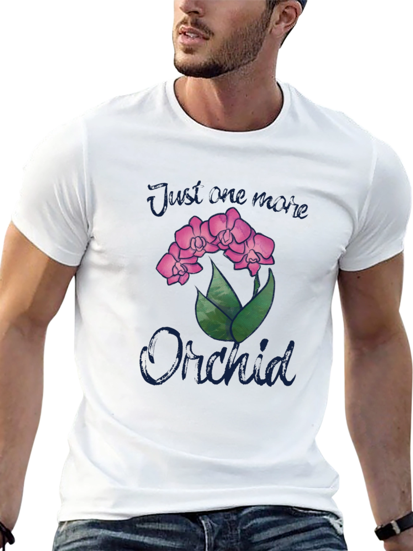Just One More Orchid Black T-Shirt