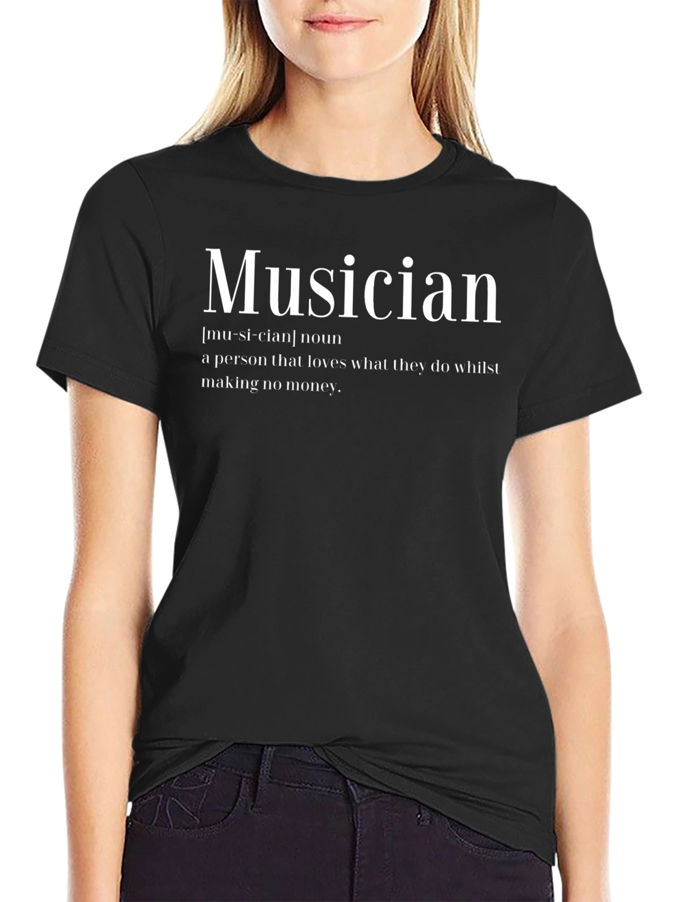 Musician Definition Black T-Shirt