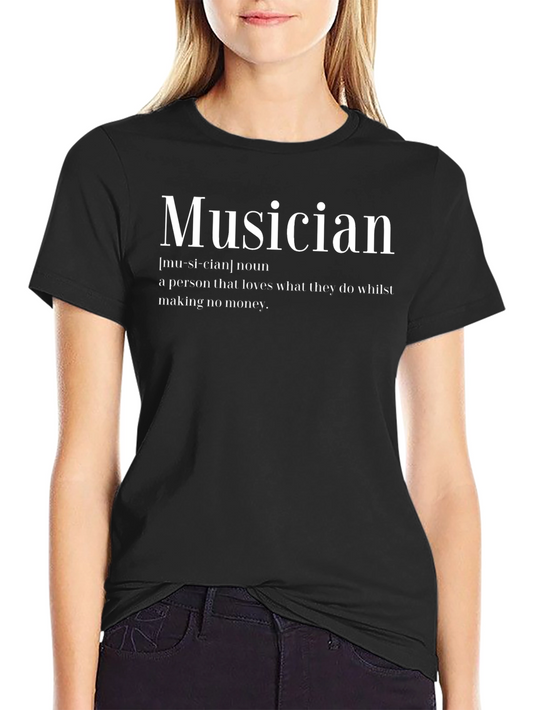 Musician Definition Black T-Shirt