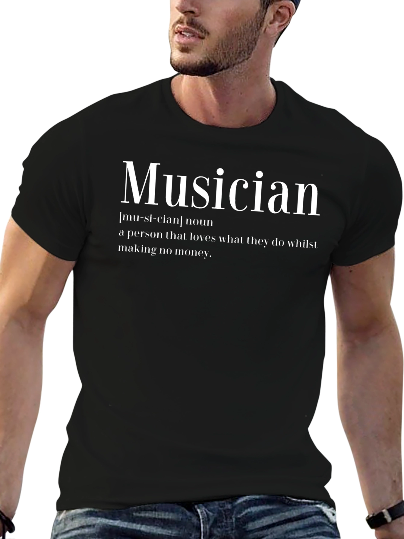 Musician Definition Black T-Shirt