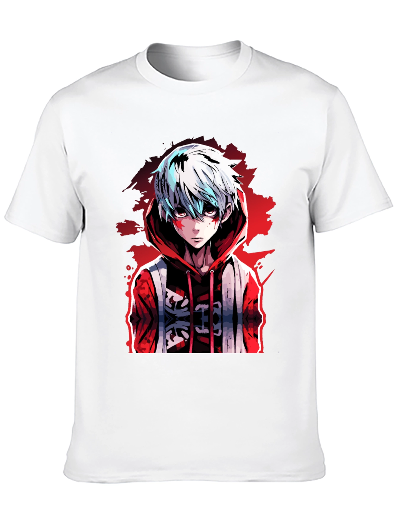 Anime Style Graphic Print Tee